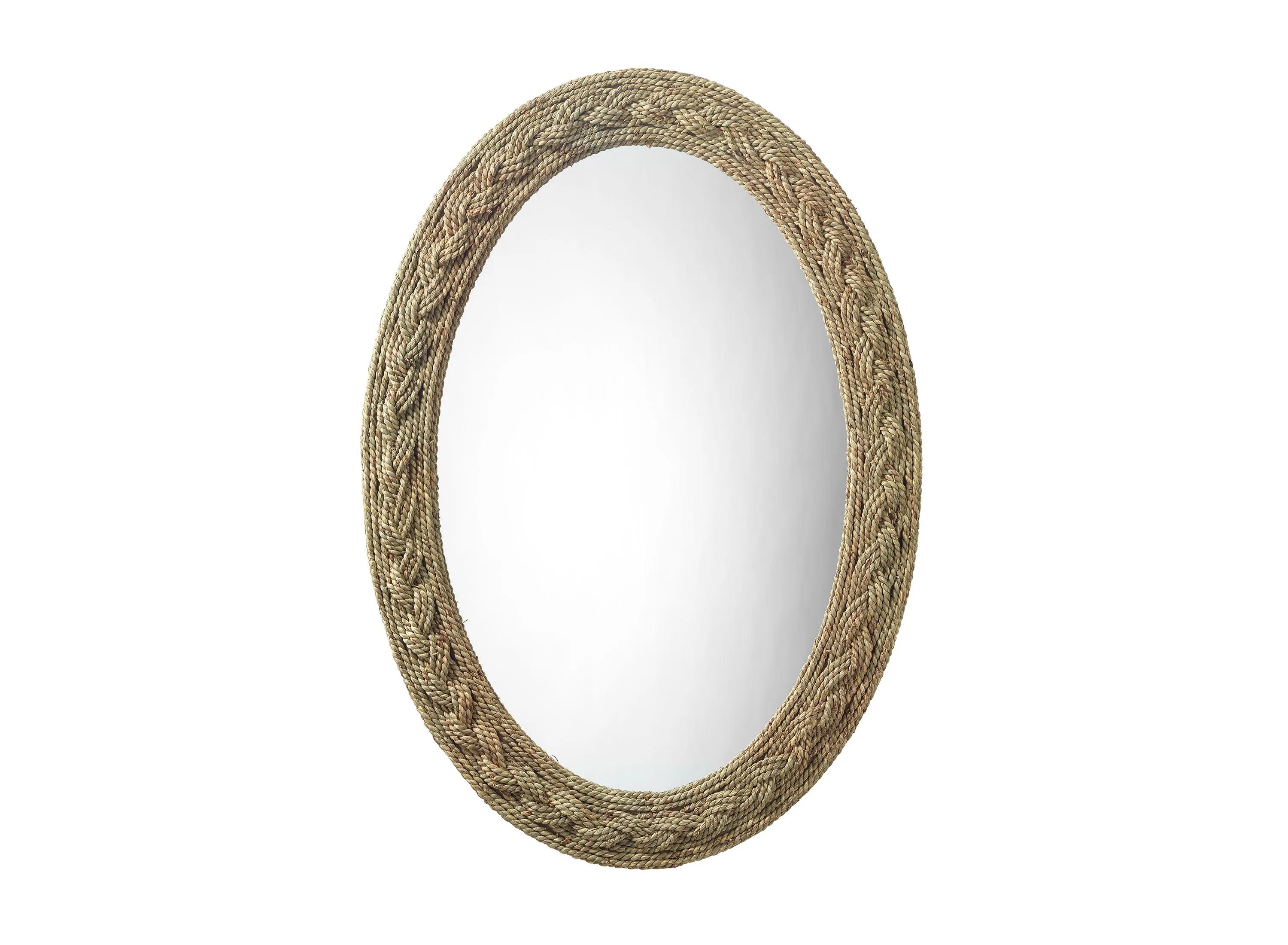 Lark Braided Oval Mirror