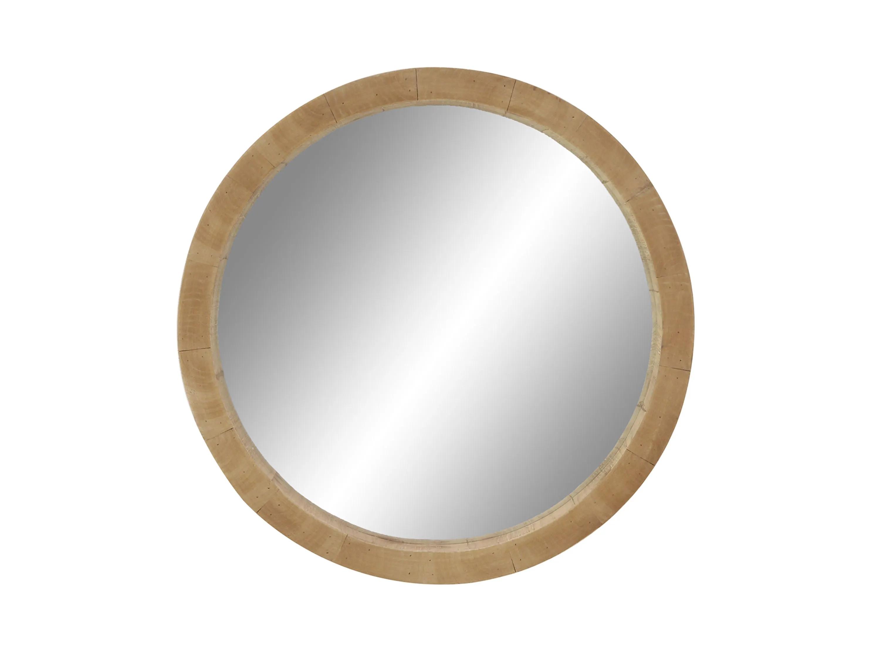 300143870 Ivy Collection Natural Wood Wall Mirror sku 300143870