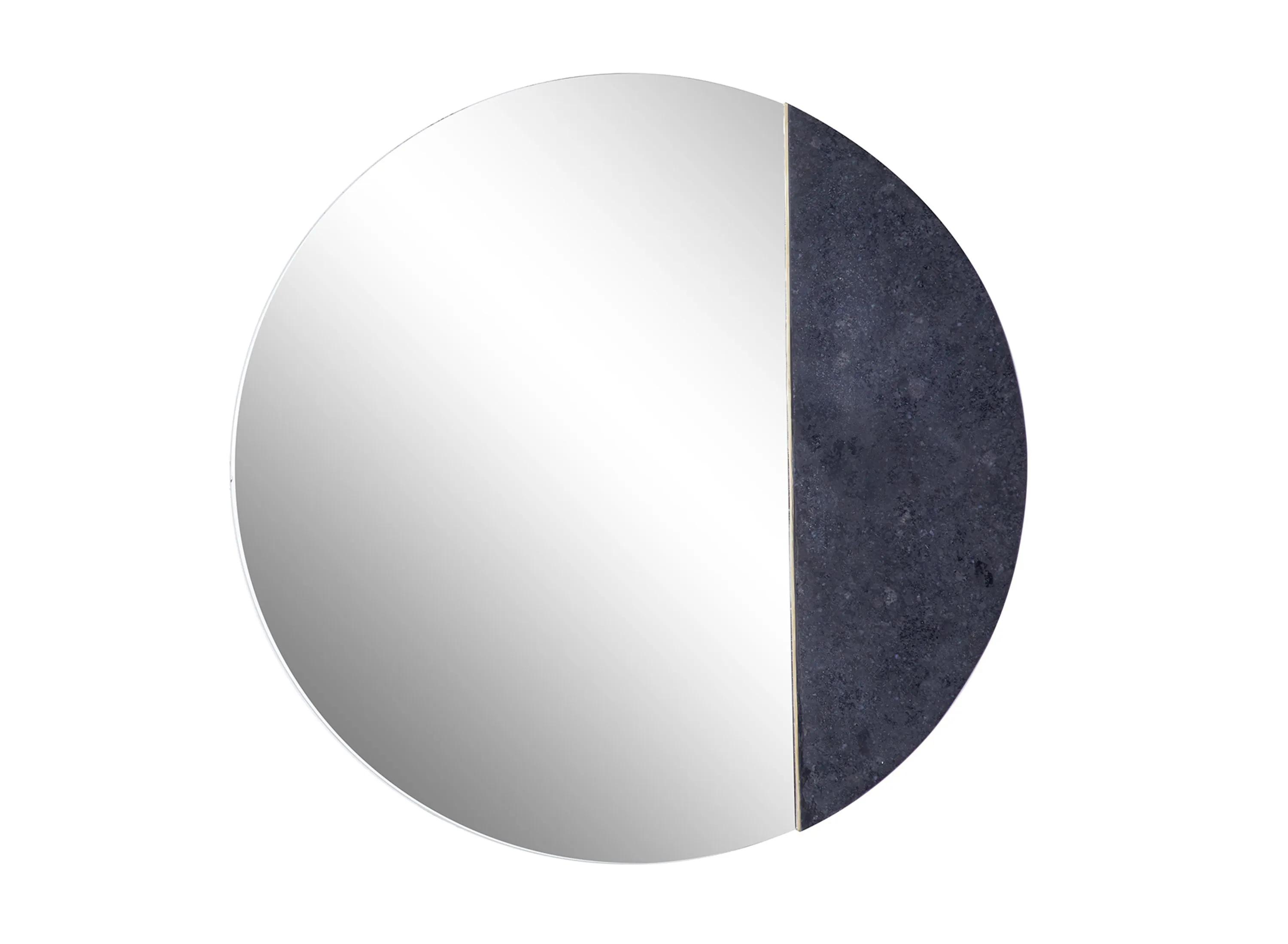 Novogratz Black Marble Wall Mirror