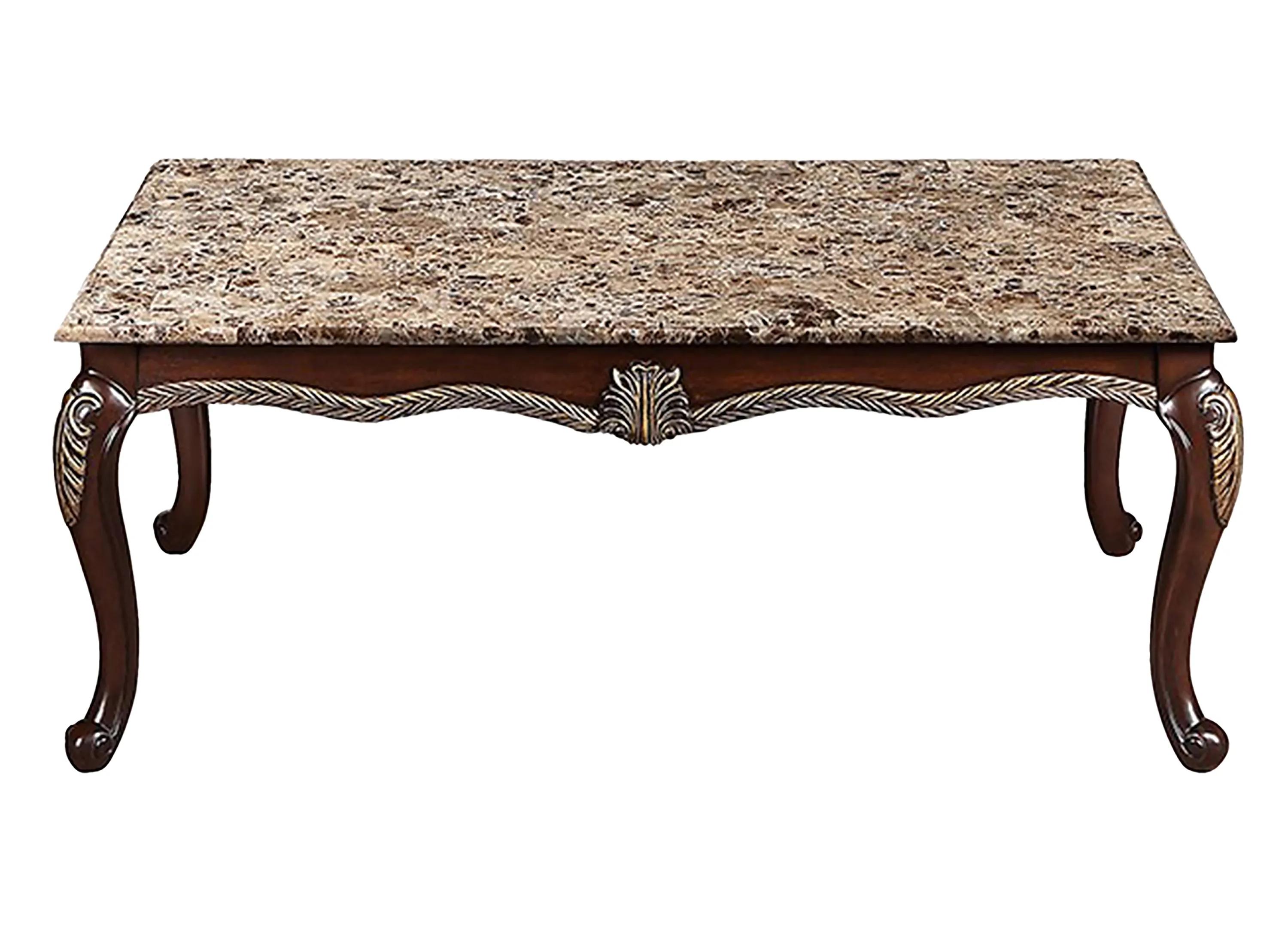 Maximus Brown And Marble Cocktail Table