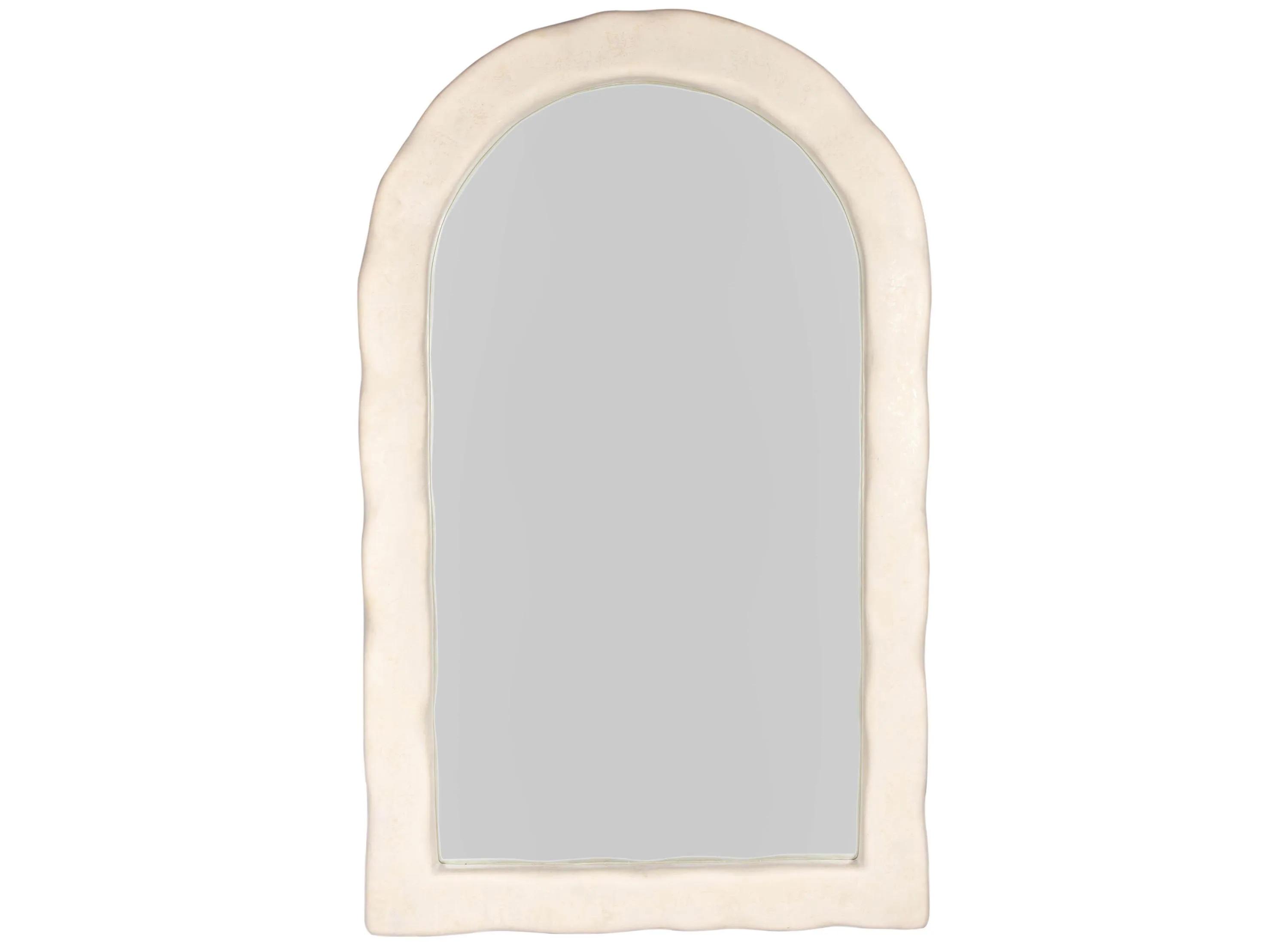 Kaia Cream Textured Floor Mirror