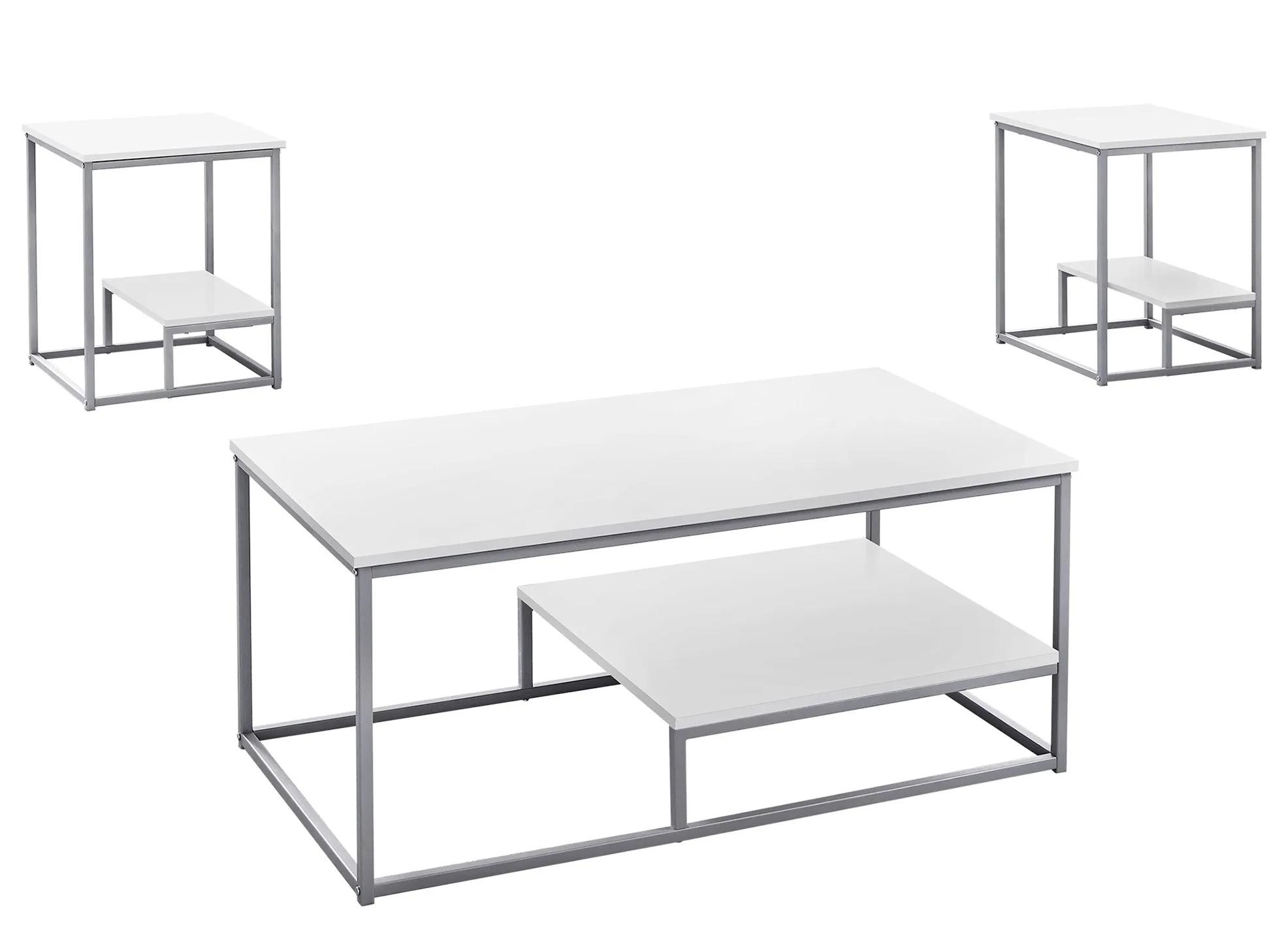 Monarch Specialties 3-pc. Table Set