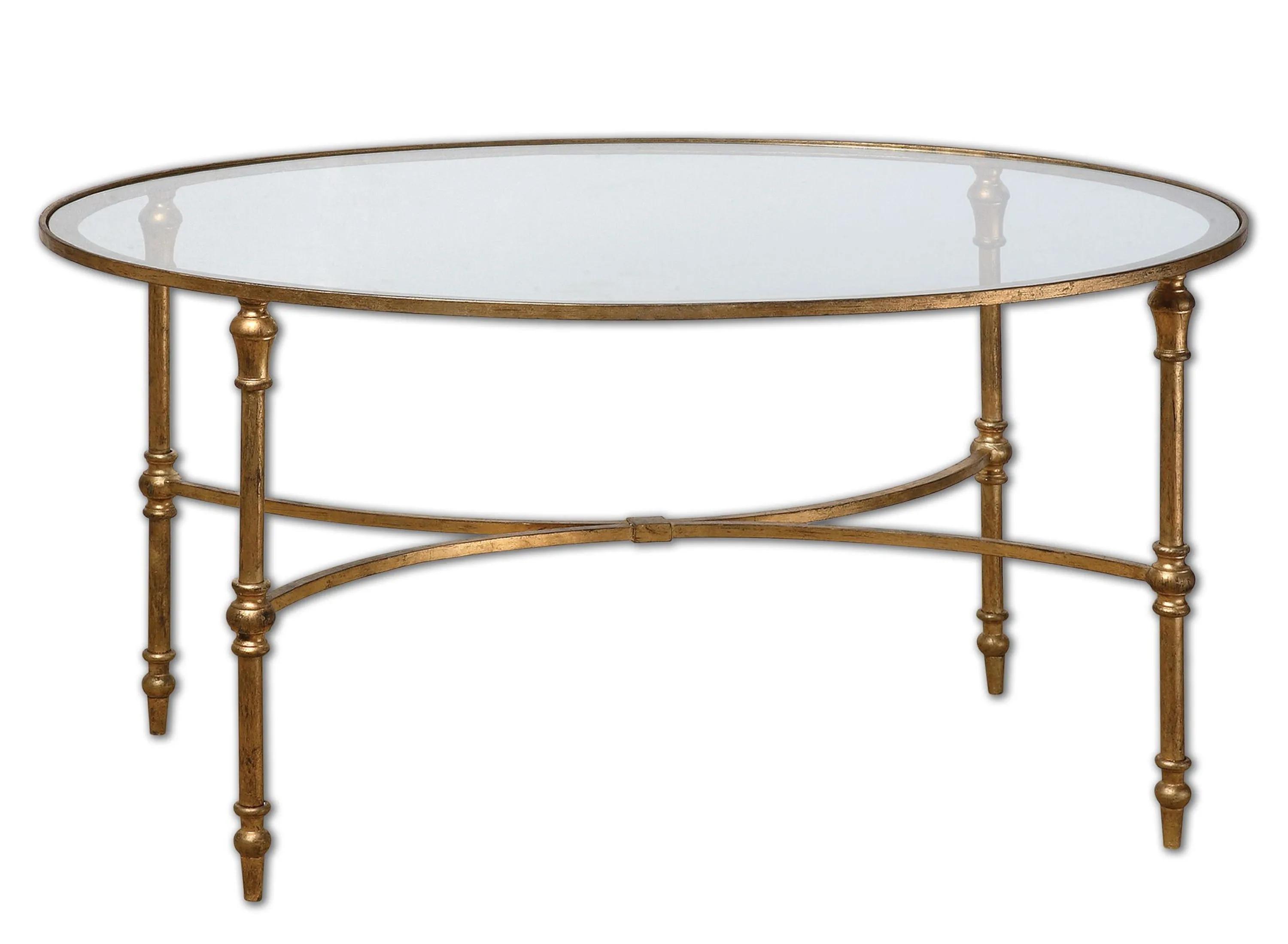 Vitya Oval Glass Coffee Table