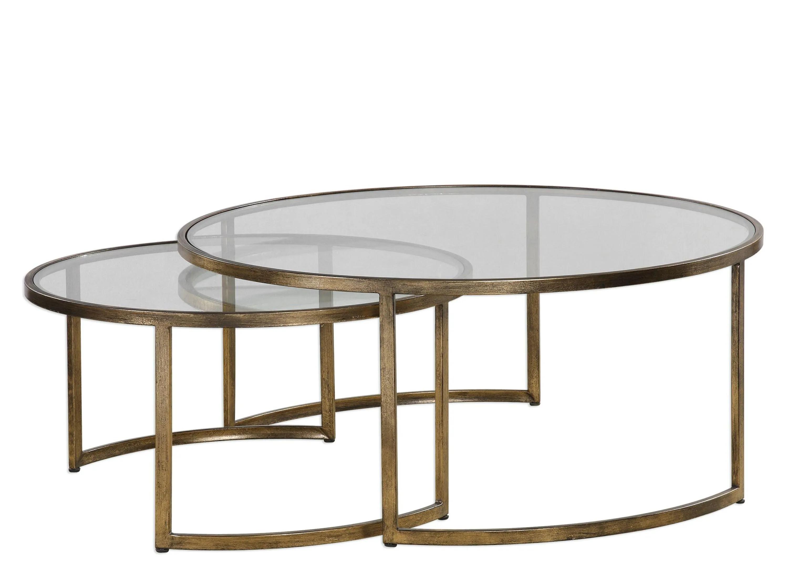 Rhea Round Nesting Coffee Table