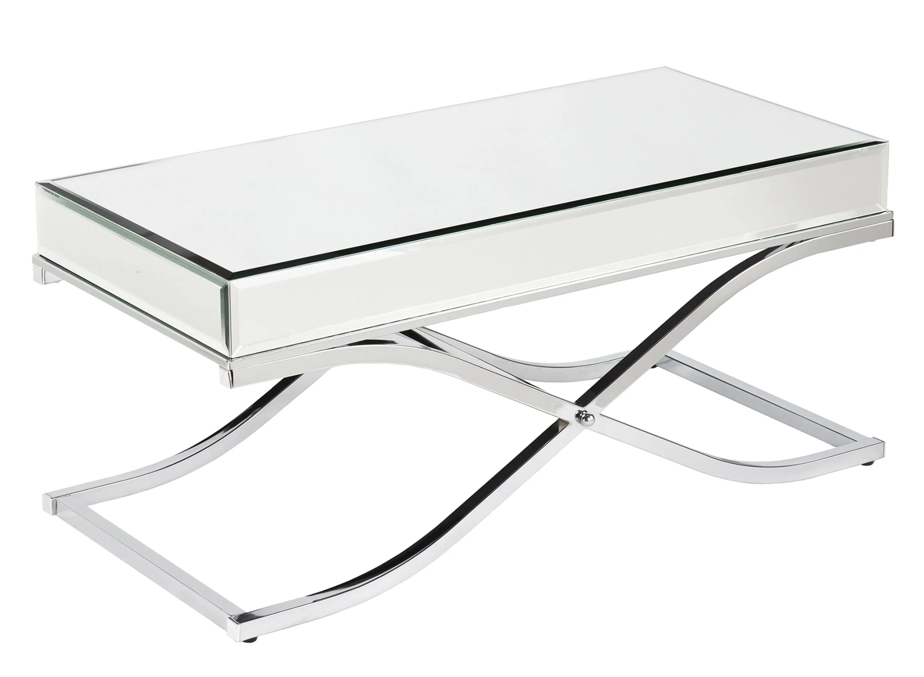 300269630 Farrell Chrome/Mirror Cocktail Table sku 300269630