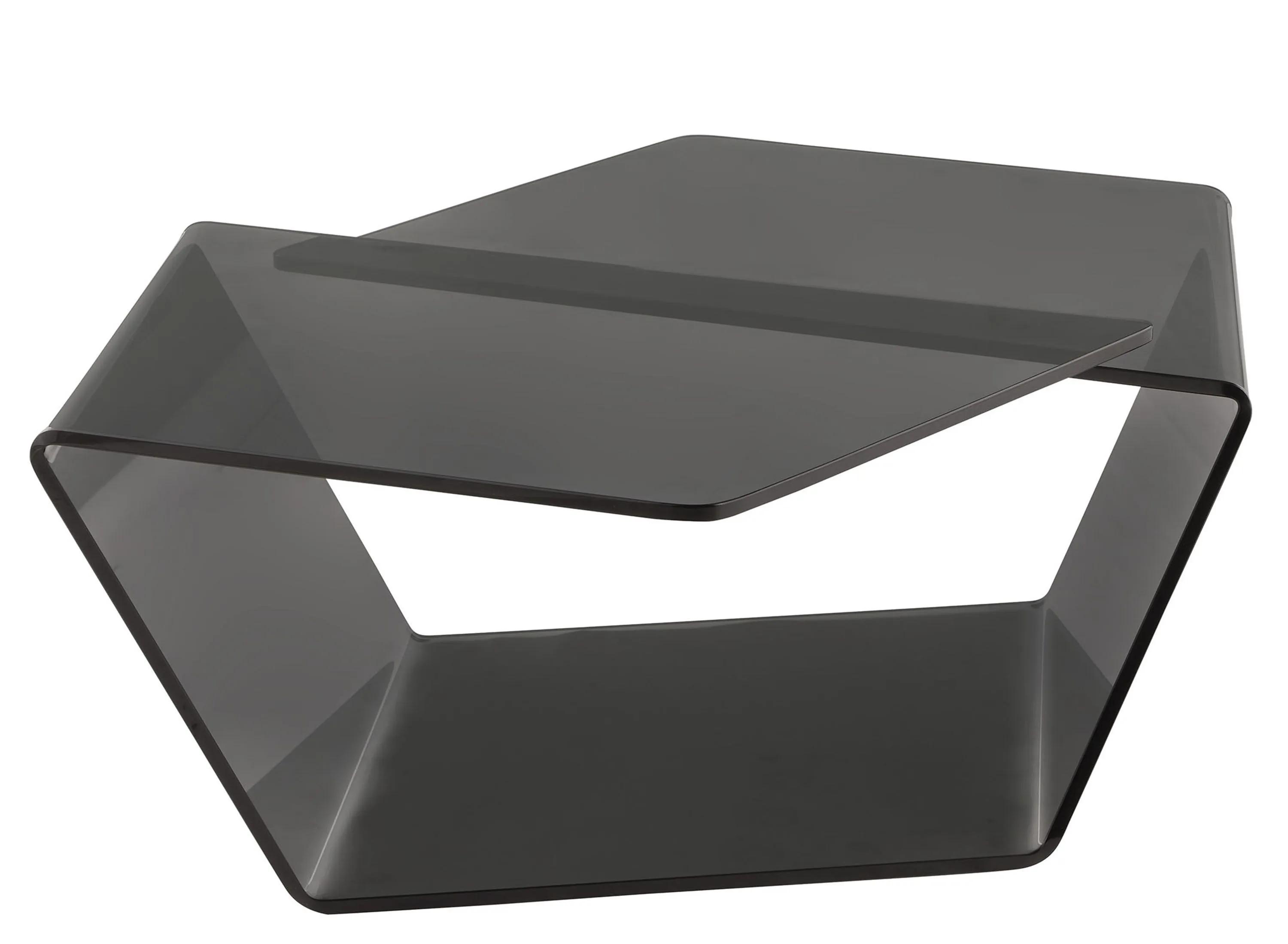 Soar Tinted Bent Glass Cocktail Table