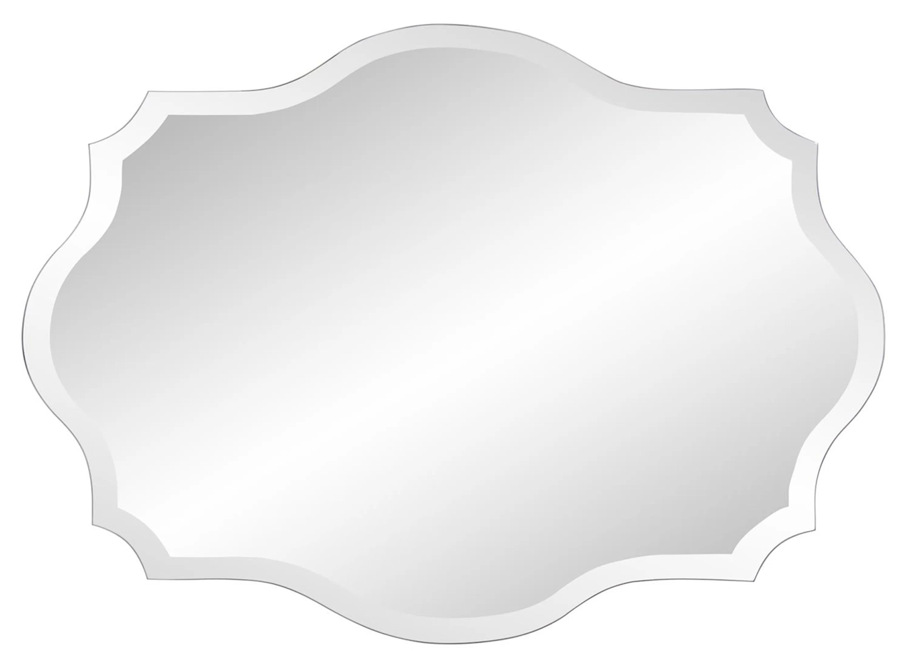 Scallop Frameless Mirror