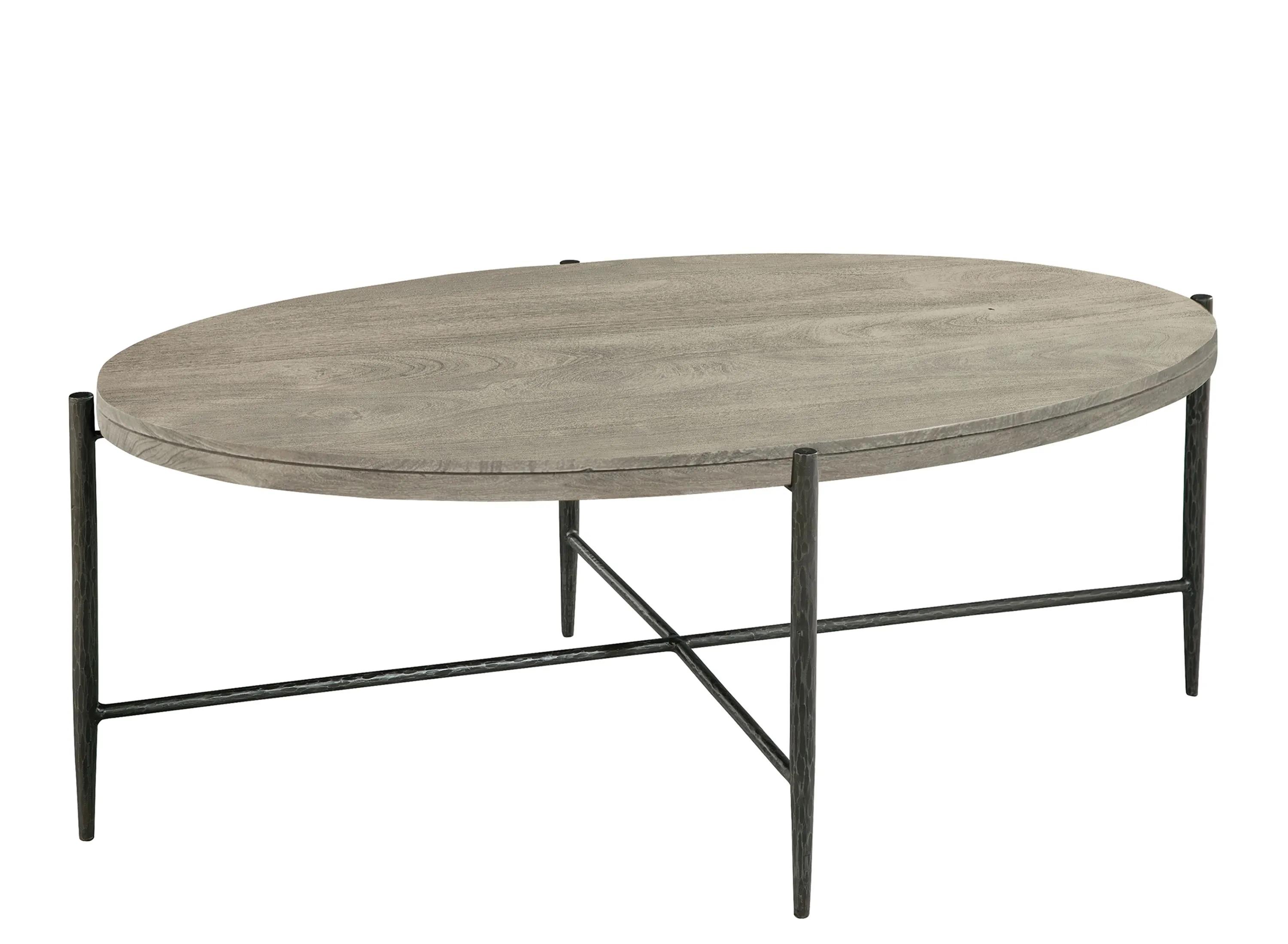 Bedford Gray Oval Coffee Table
