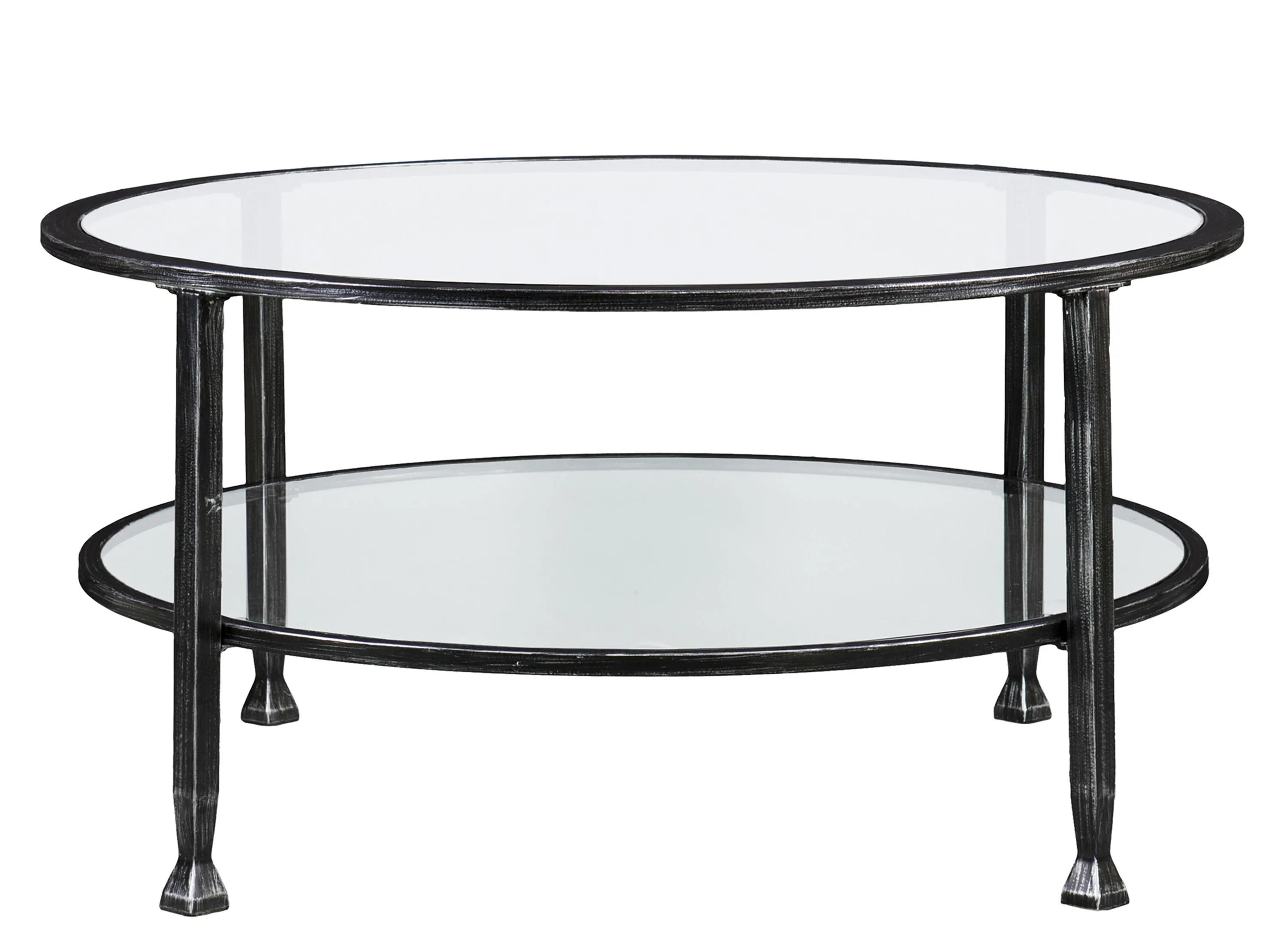 Bexley Metal/Glass Round Cocktail Table