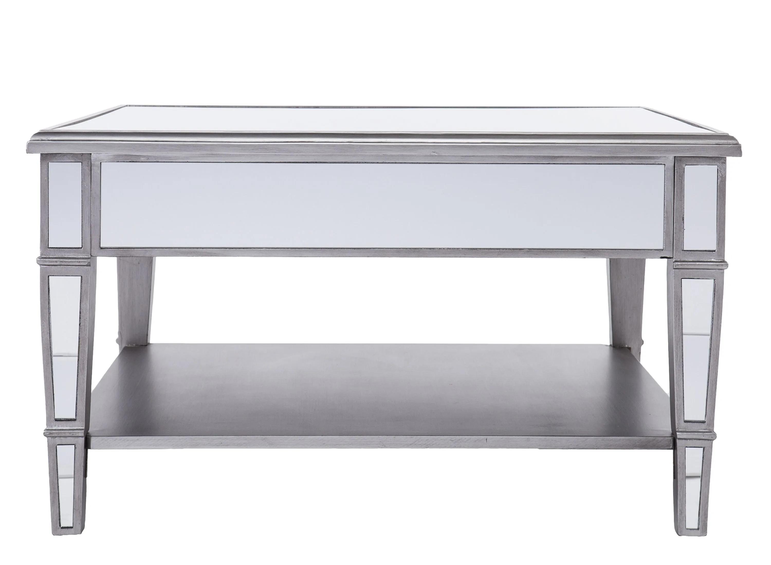 Bromley Mirrored Square Cocktail Table