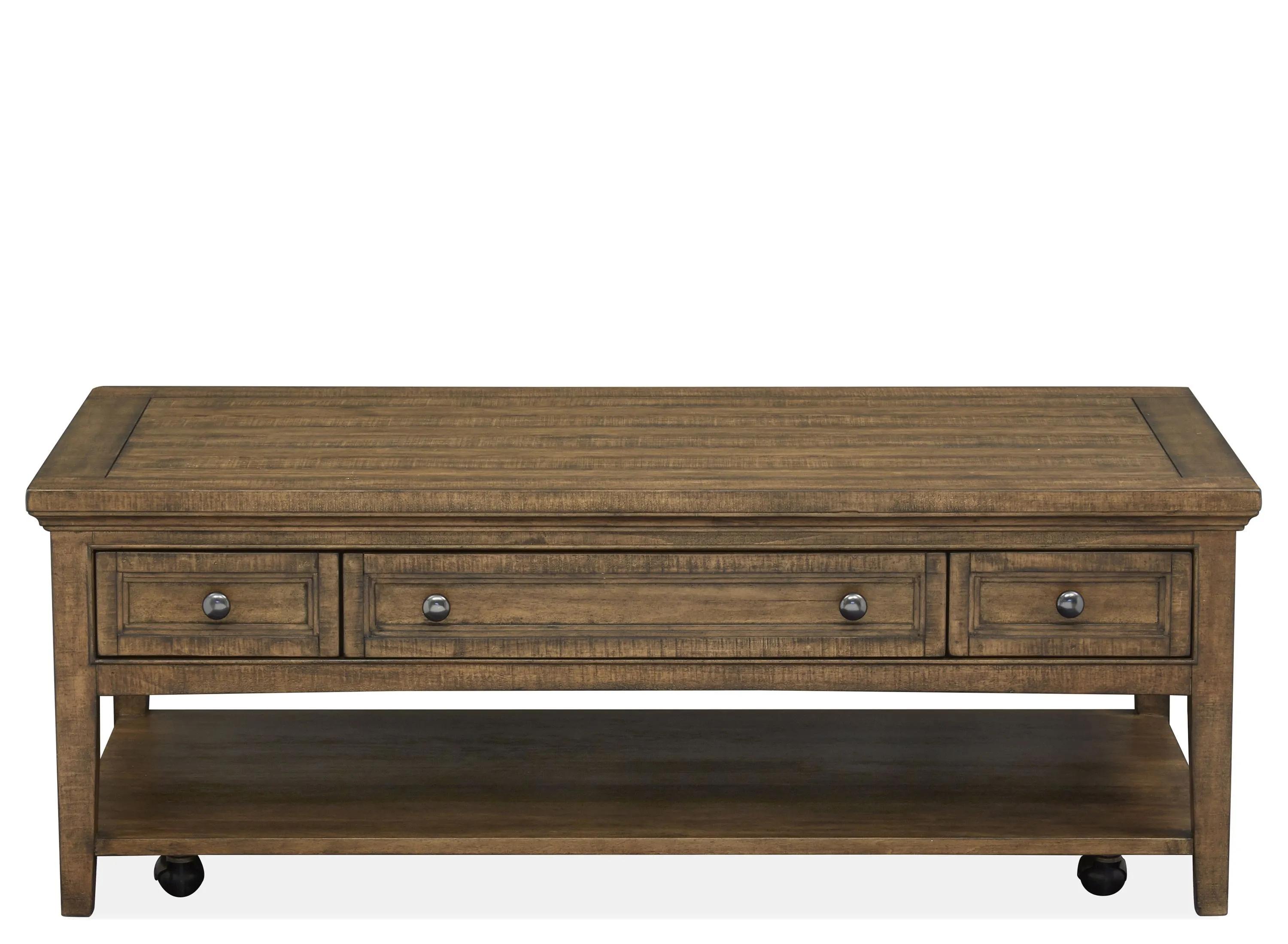 Ivy Ridge Rectangular Coffee Table w/ Casters