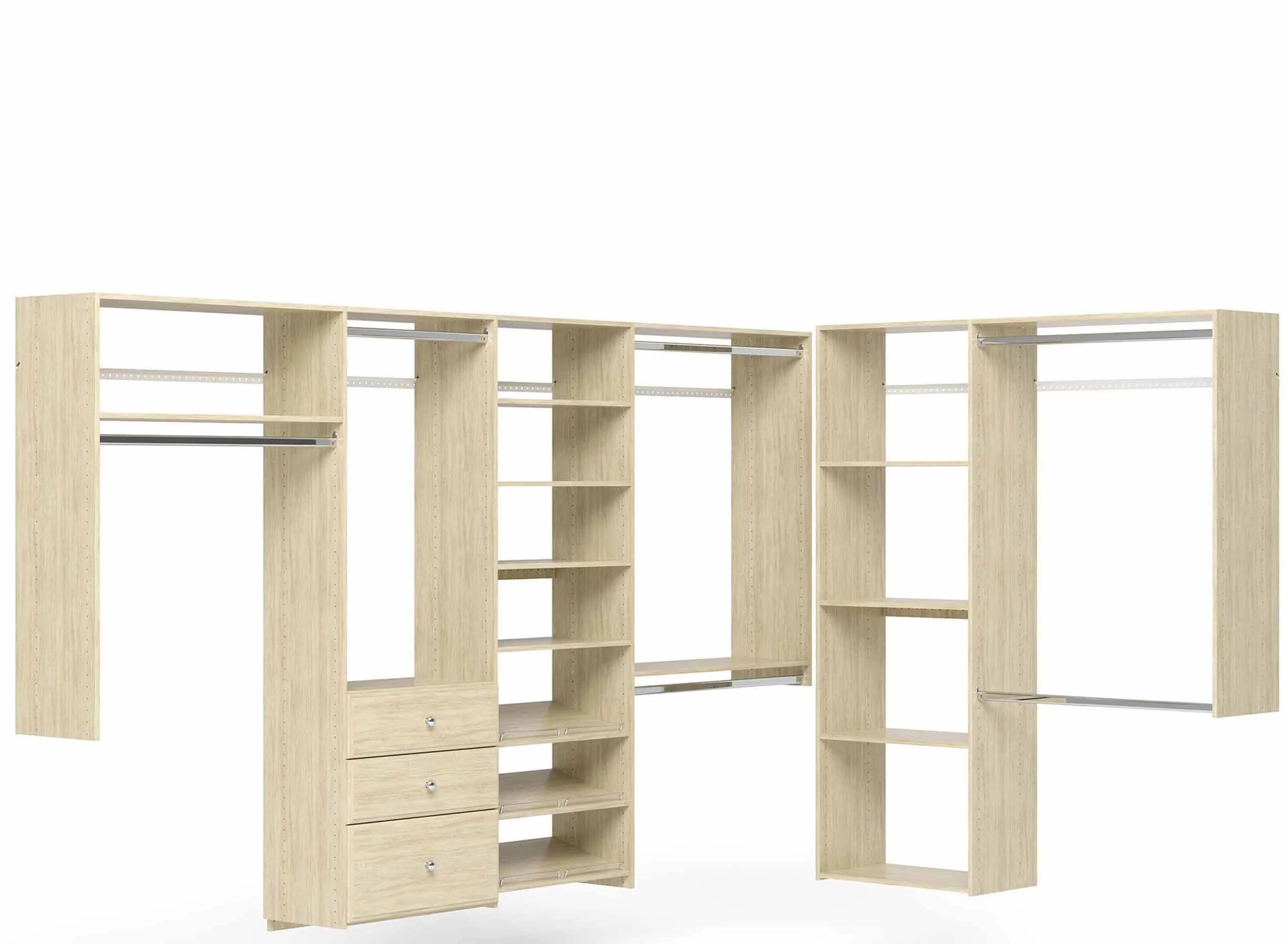Allen L-Shape Walk-In Closet Kit