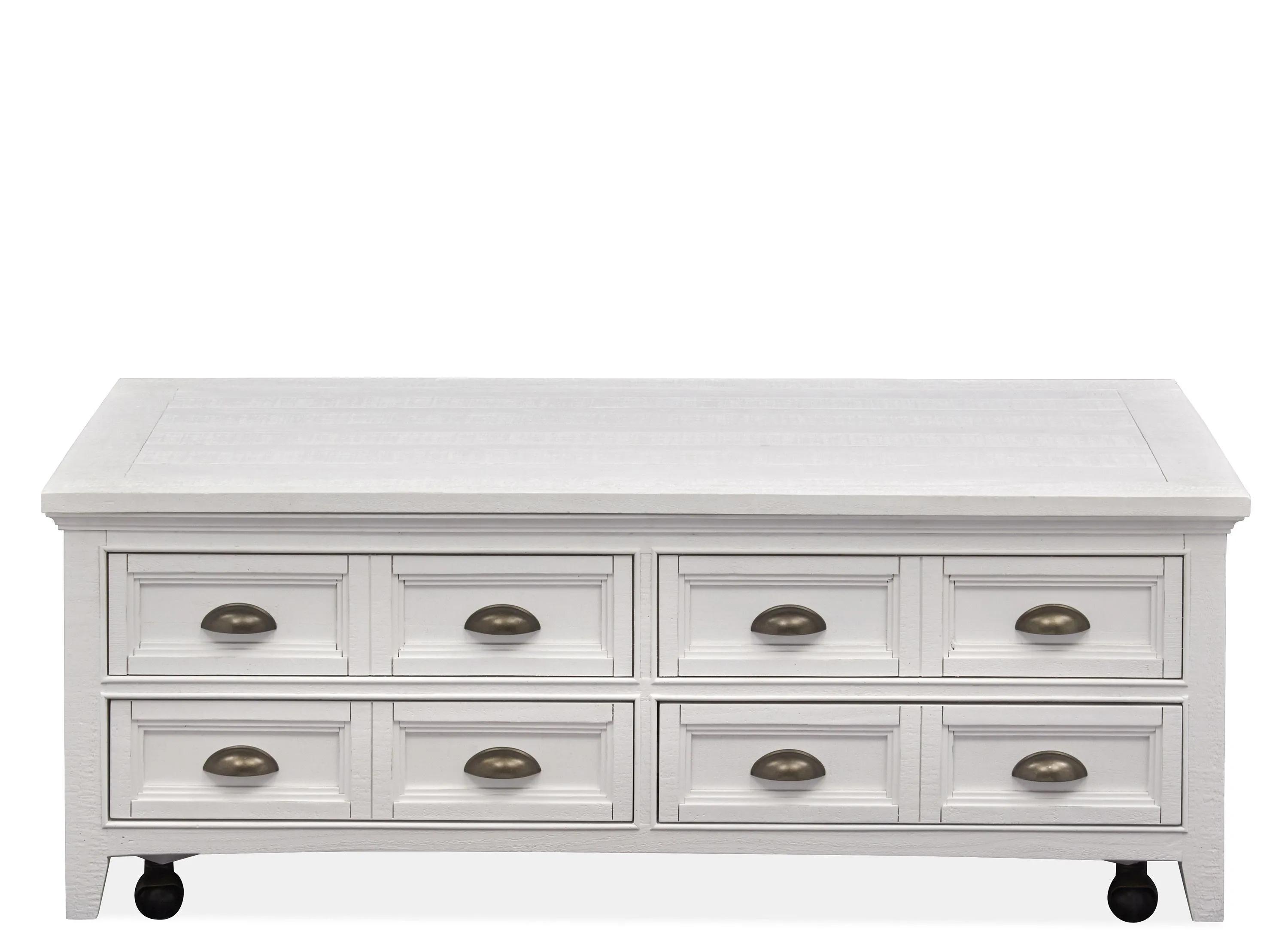 Heron Cove Rectangular Lift-Top Coffee Table w/ Casters