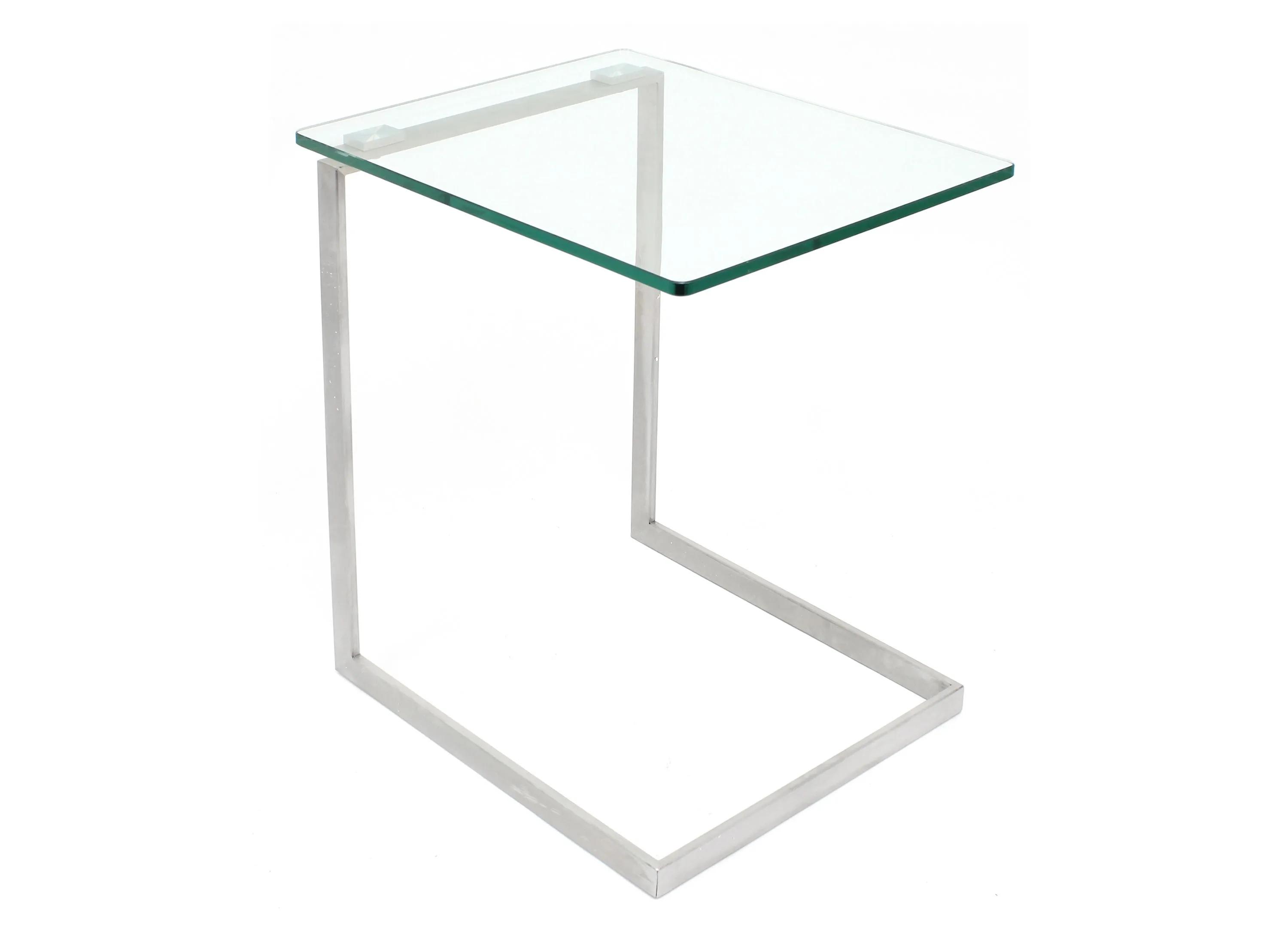 Zenn Rectangular Glass End Table
