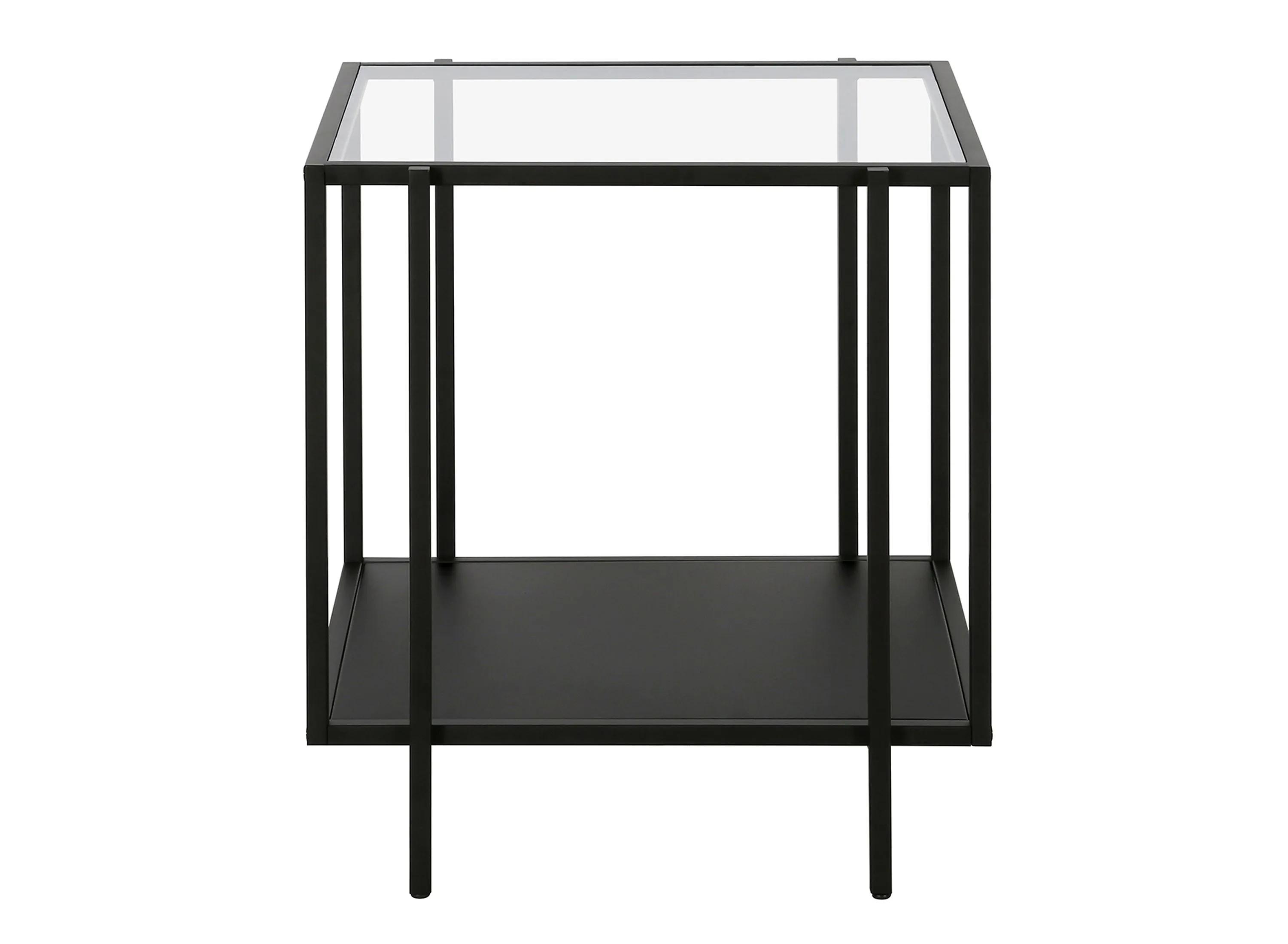 Fable End Table with Metal Shelf