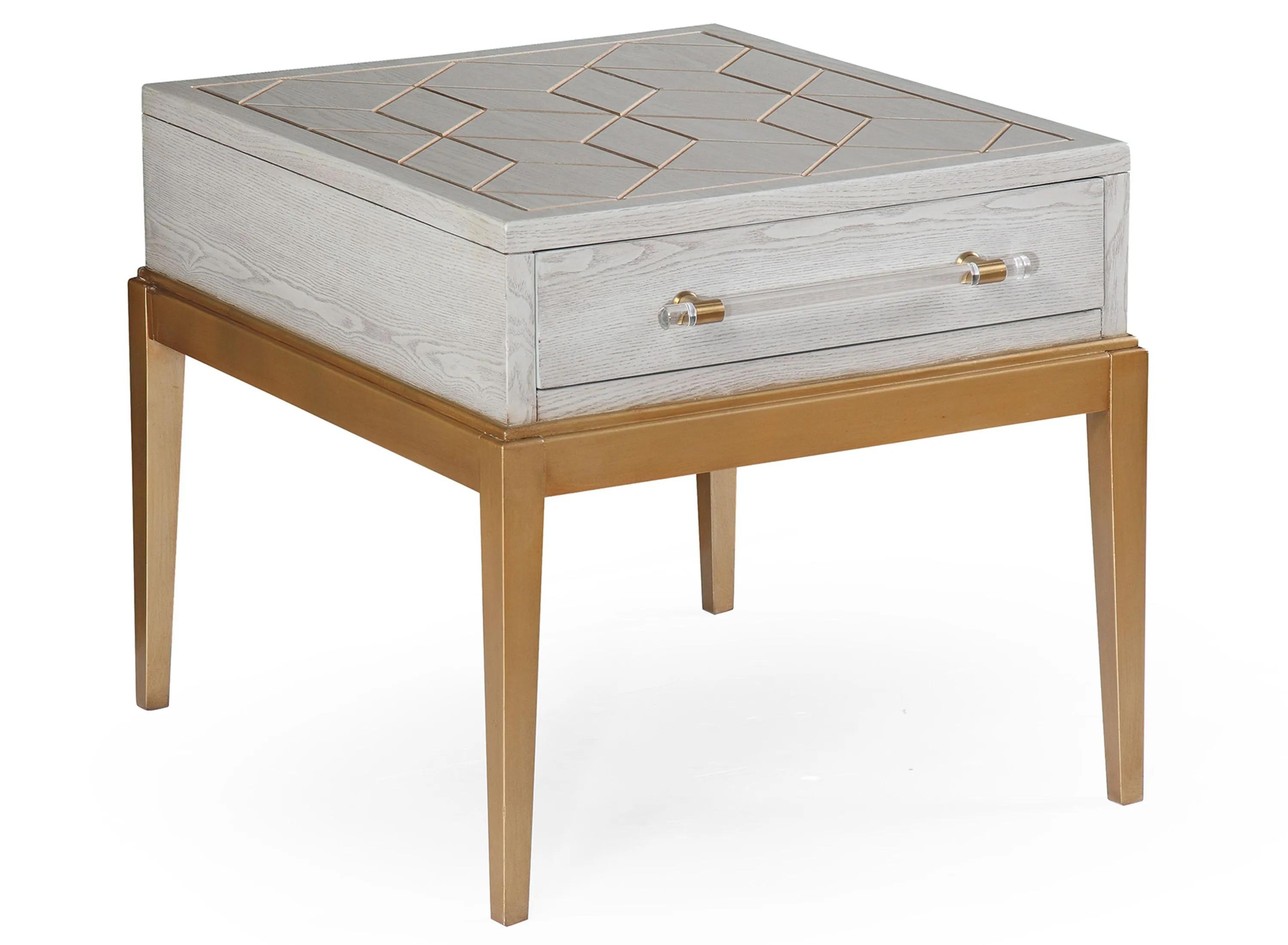 Perrine Soft Graphite End Table