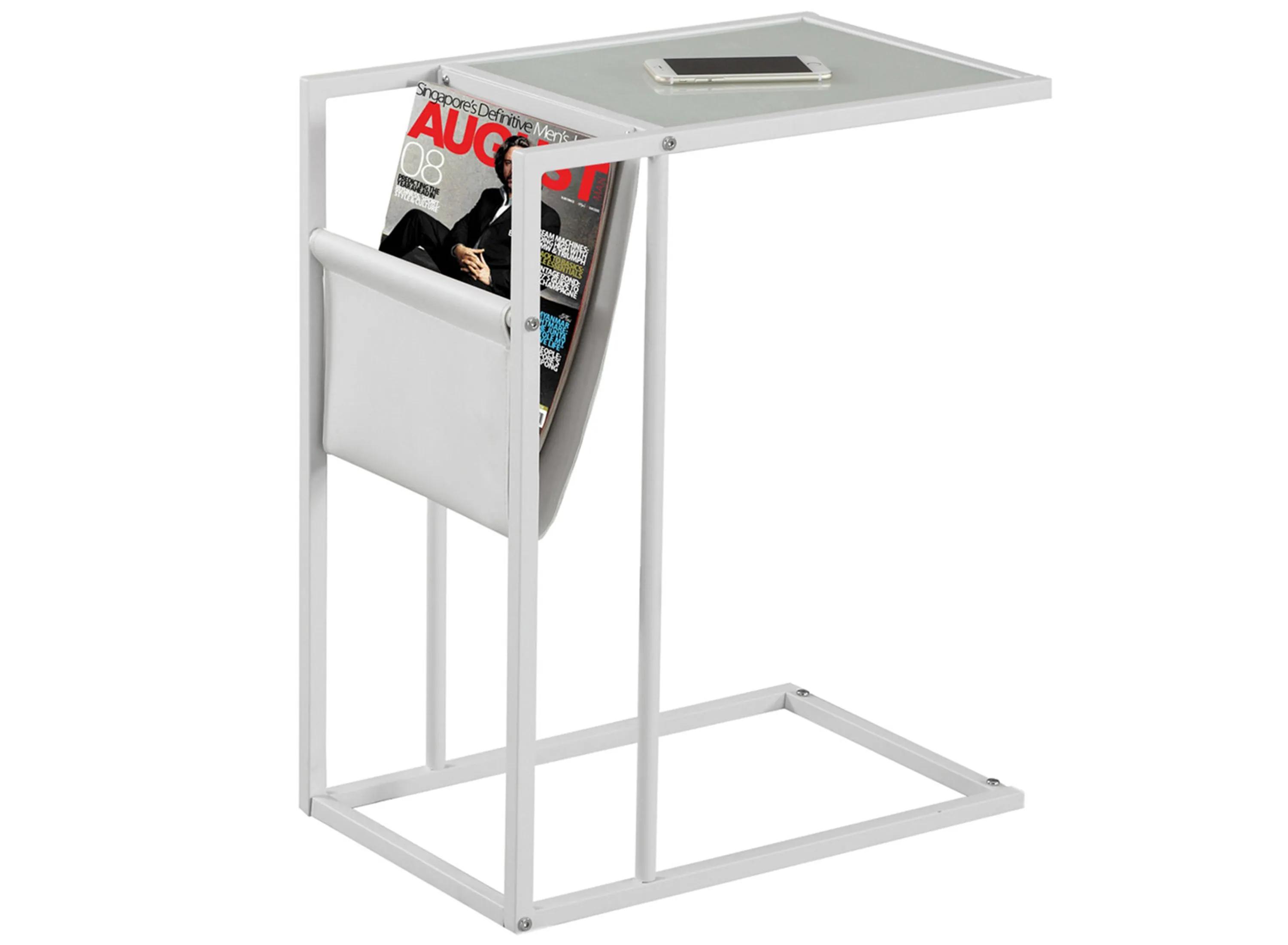 Keuka Rectangular Accent Table with Magazine Holder