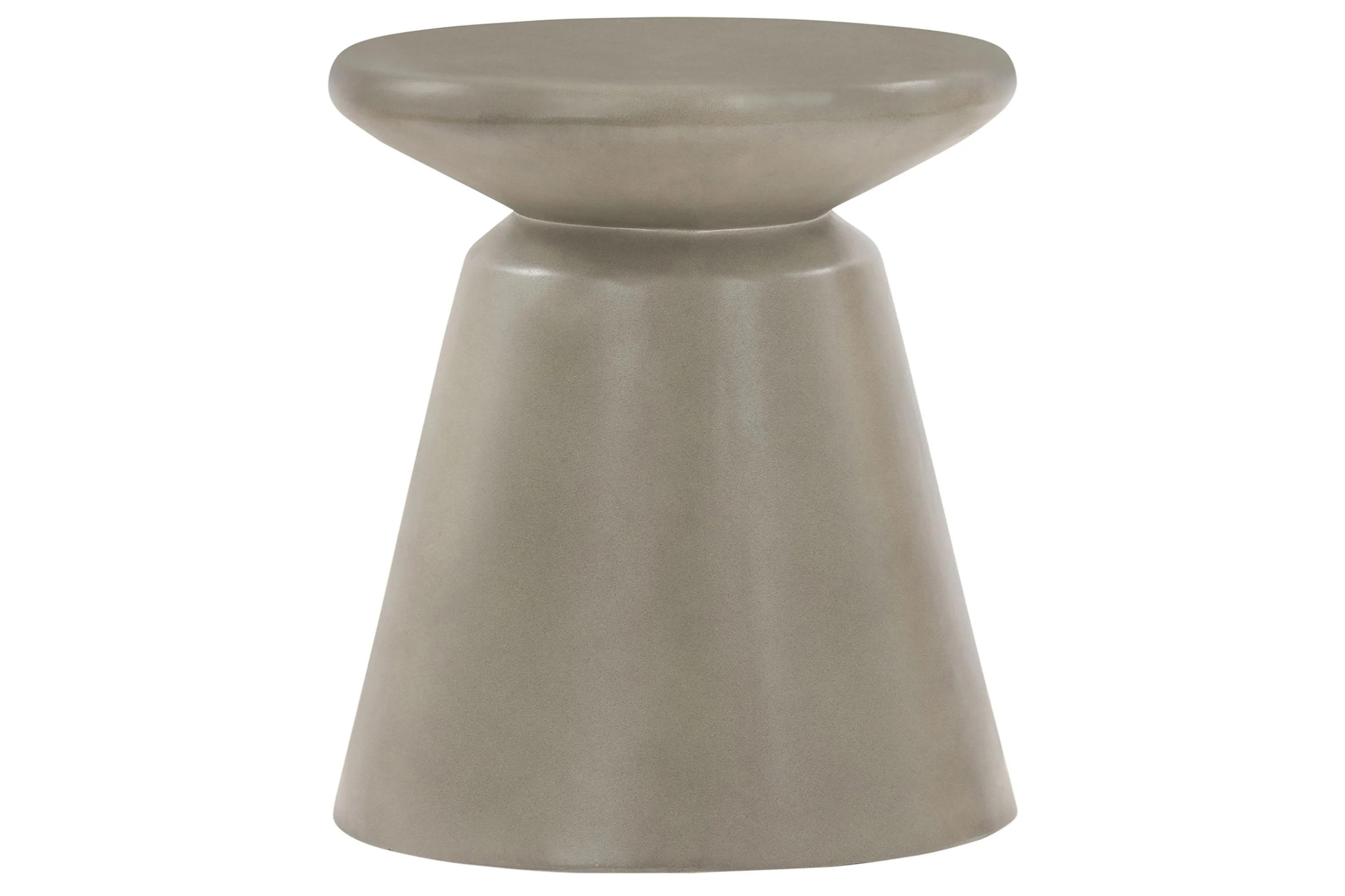 Umbre Concrete Accent Stool End Table