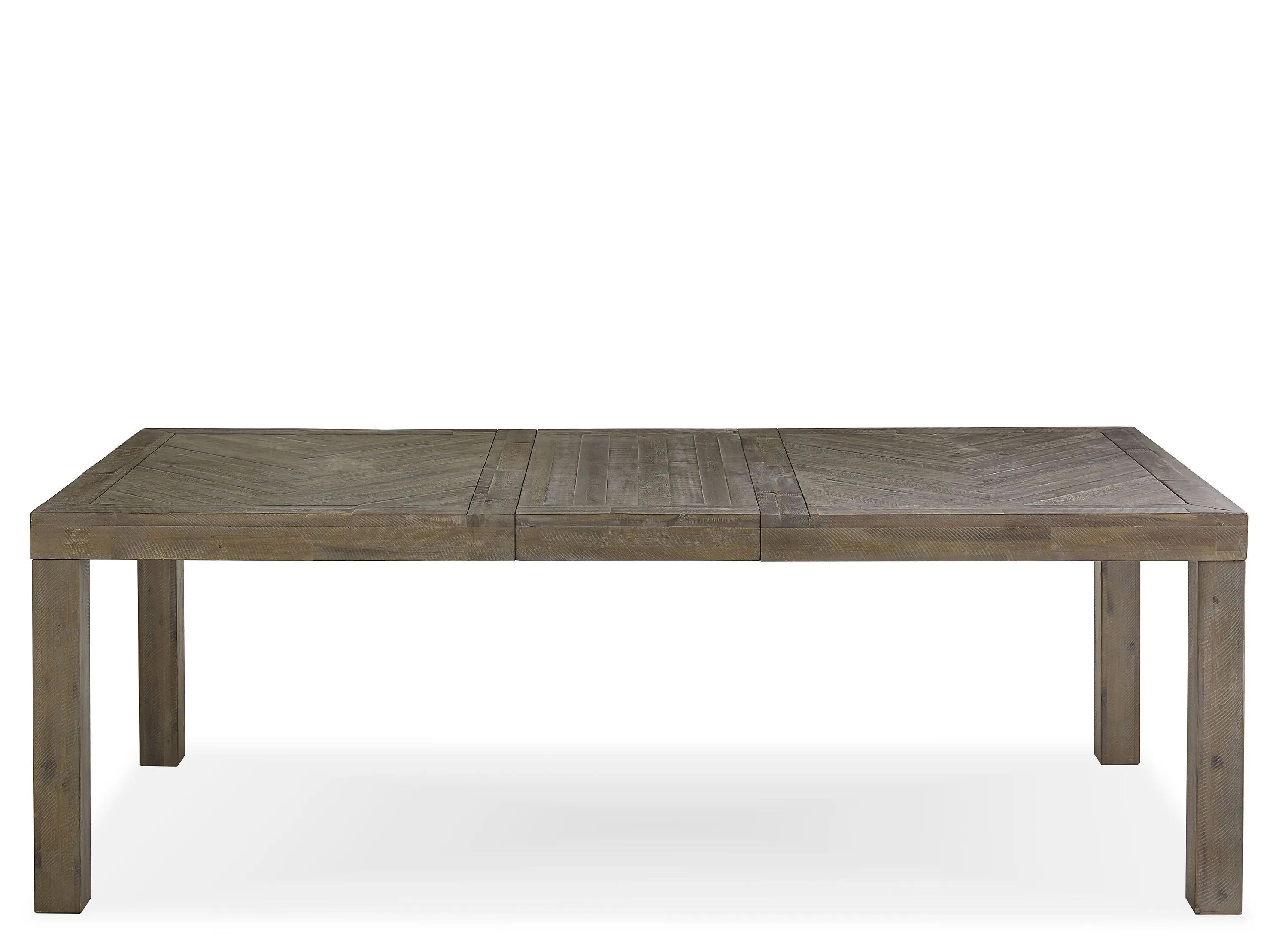 Herringbone Dining Table w/ Leaf