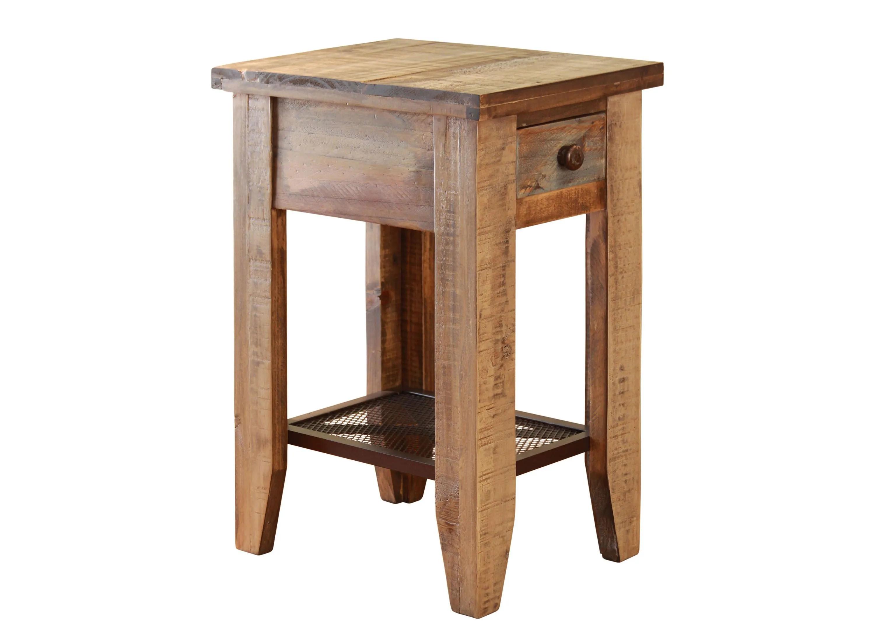 Antique Rectangular End Table
