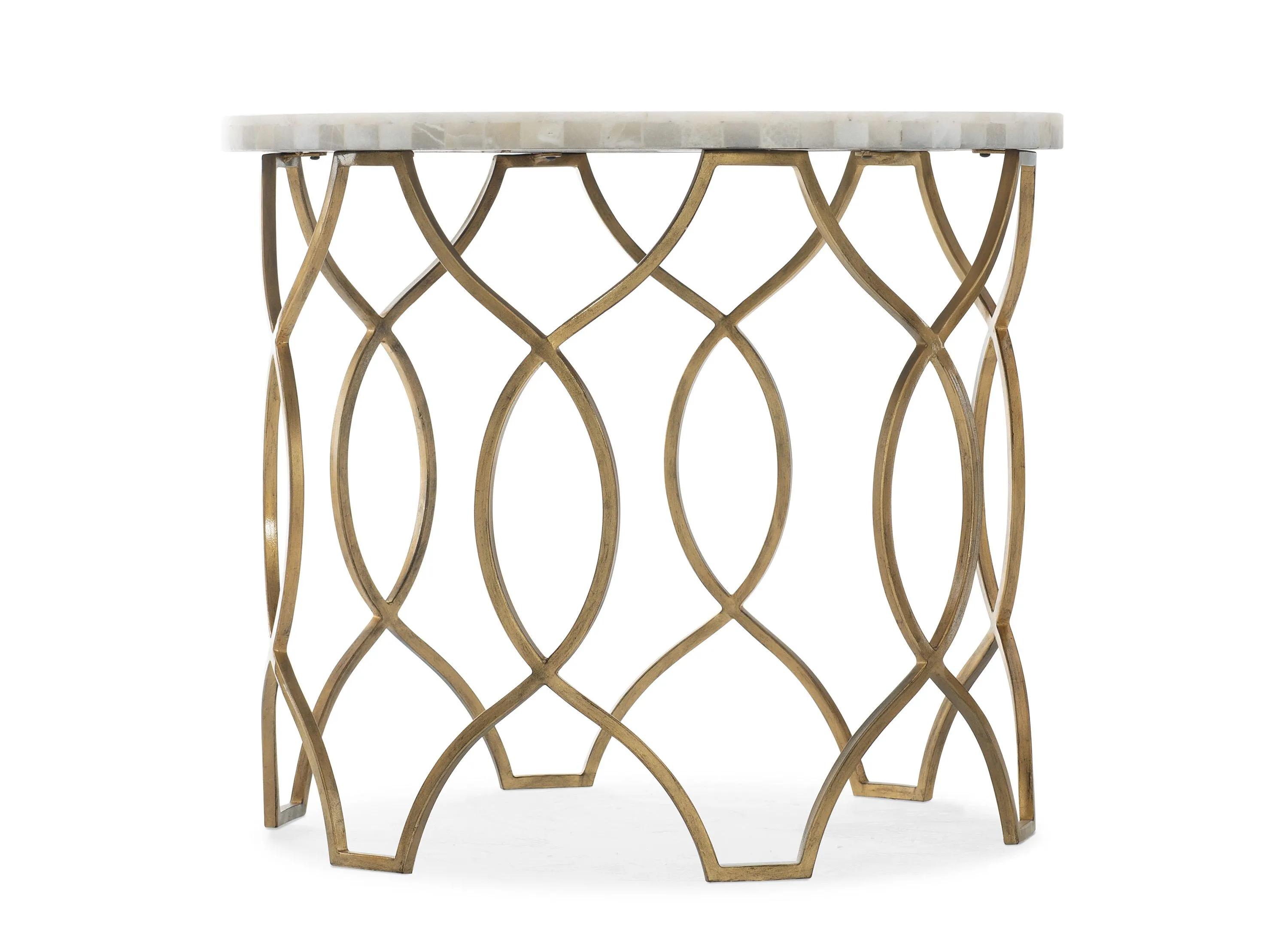 Melange Corrina Round Lamp Table