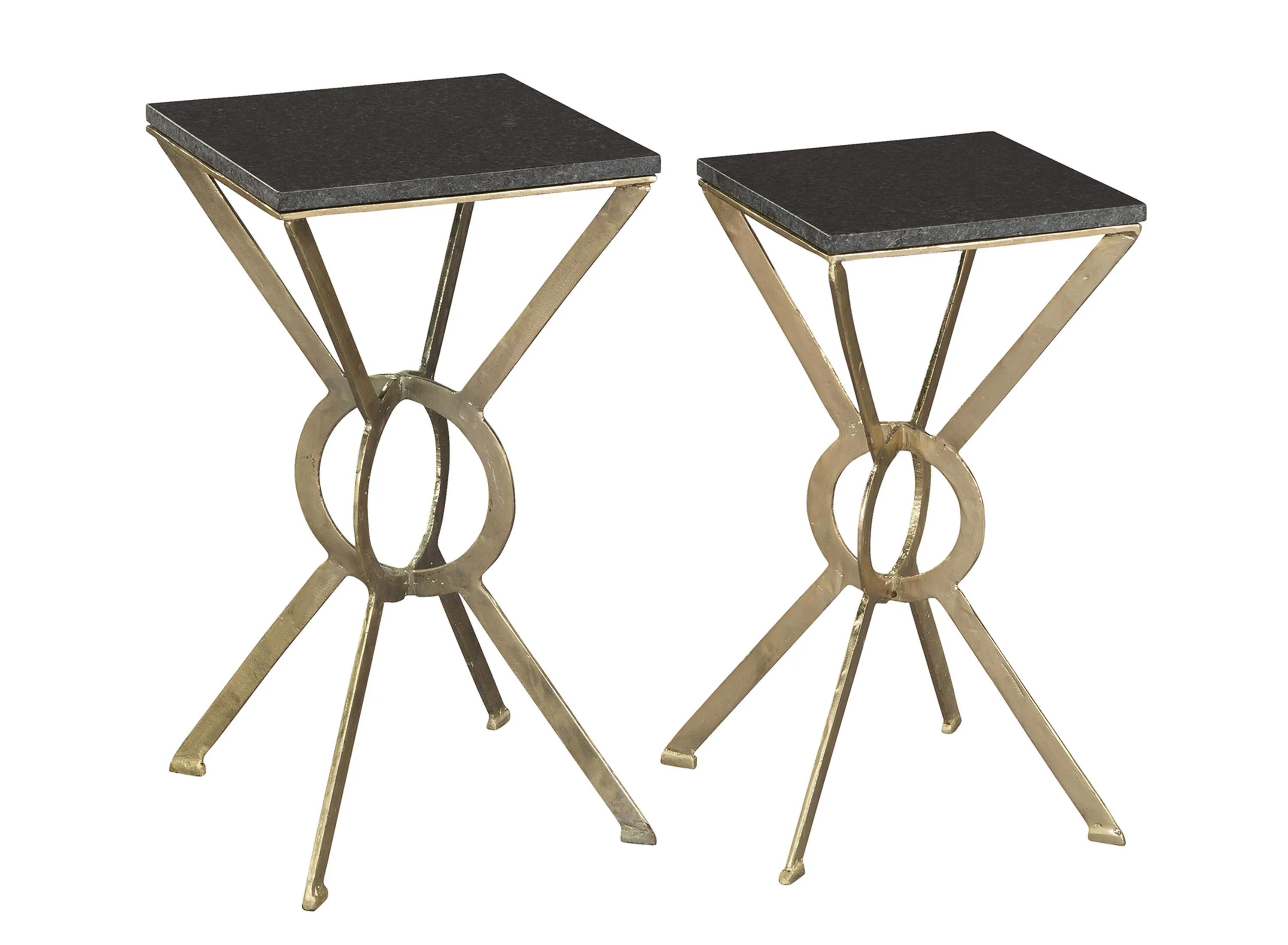 Hekman Accents Marble Accent Tables- Set of 2
