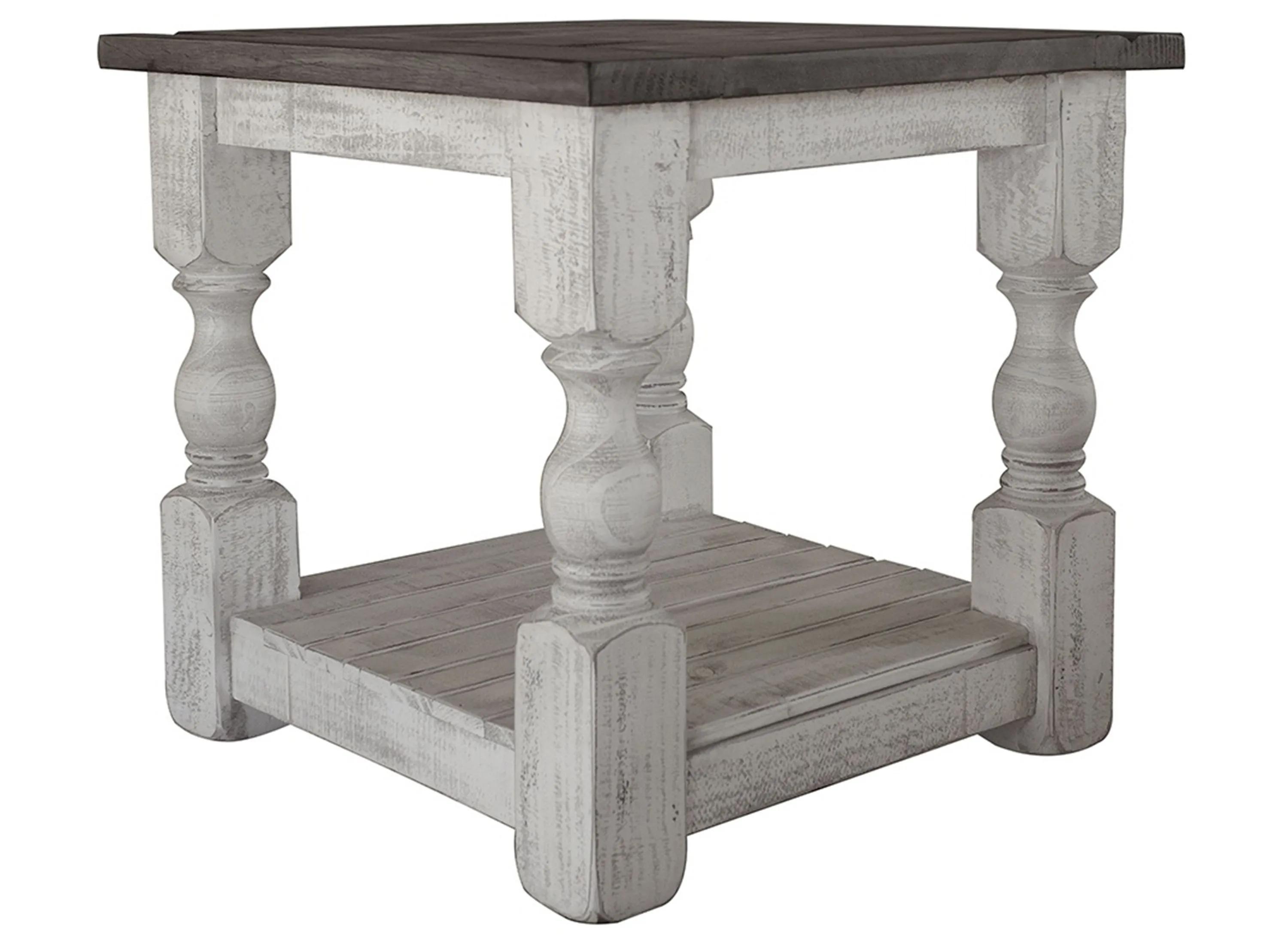 Stone Square End Table