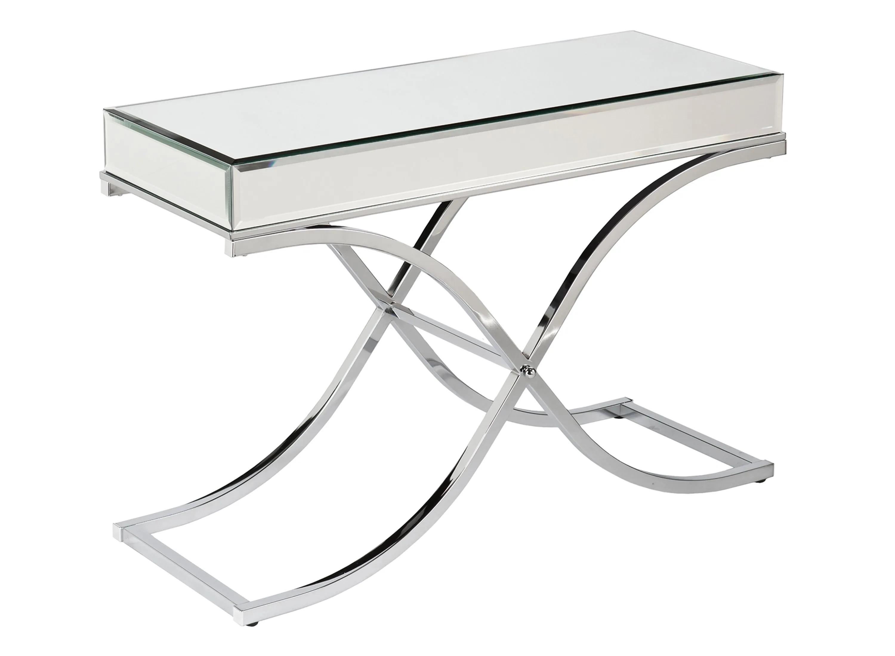 Farrell Chrome/Mirror Console Table