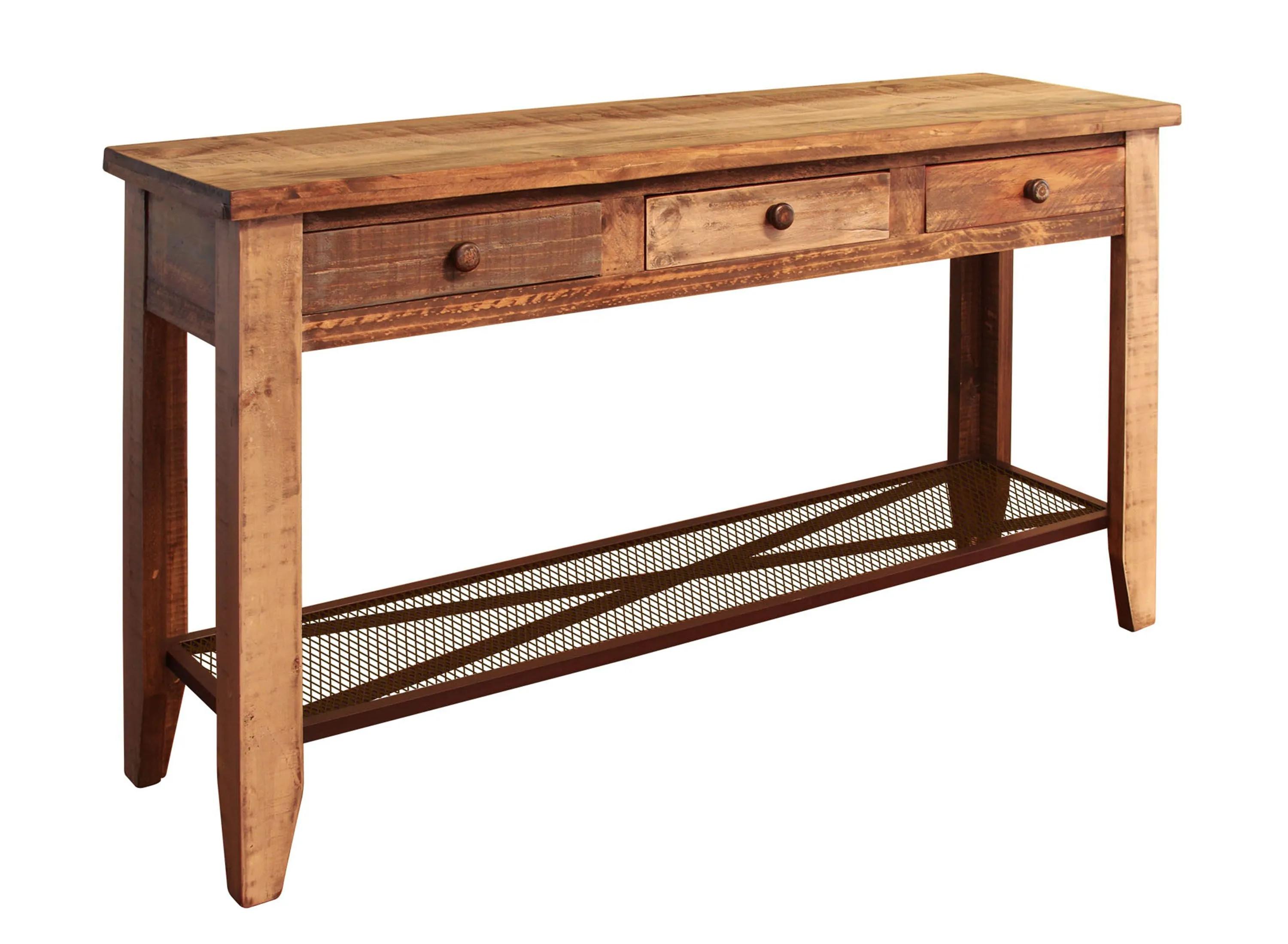 Antique Rectangular Console Table