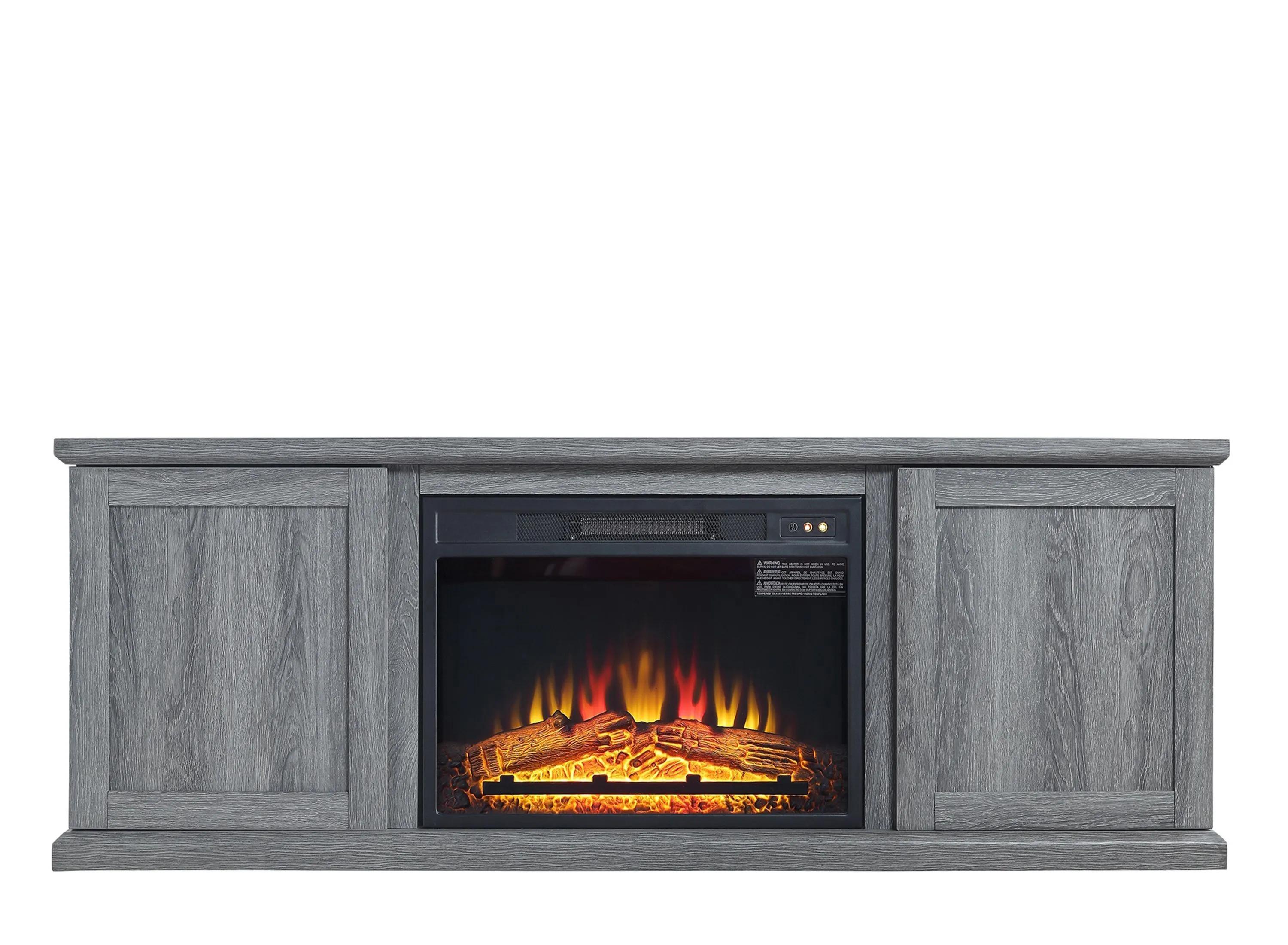 Franklin 60" TV Console with Fireplace