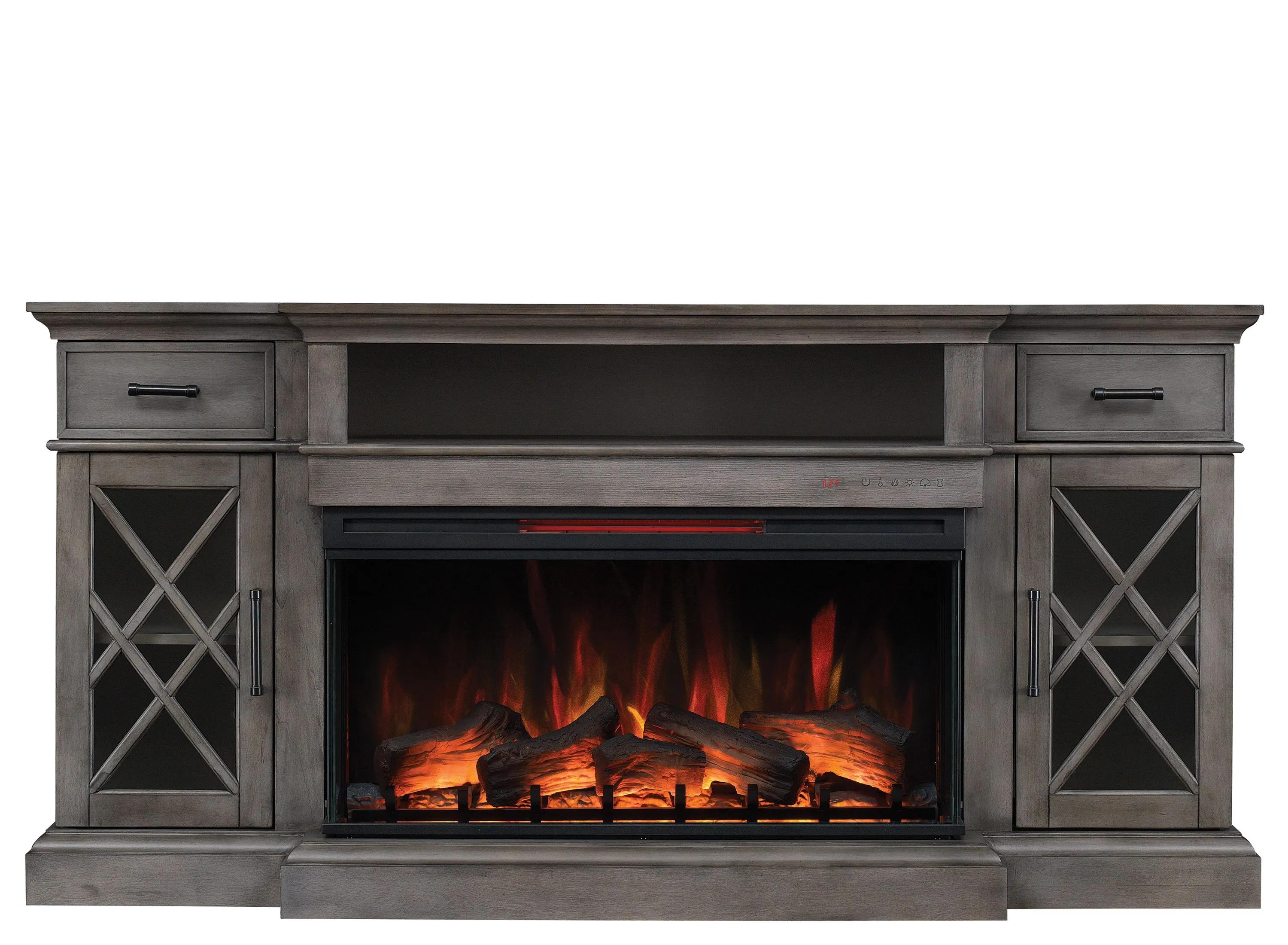 364113890 Hamilton 70 TV Console w/ Electric Fireplace sku 364113890