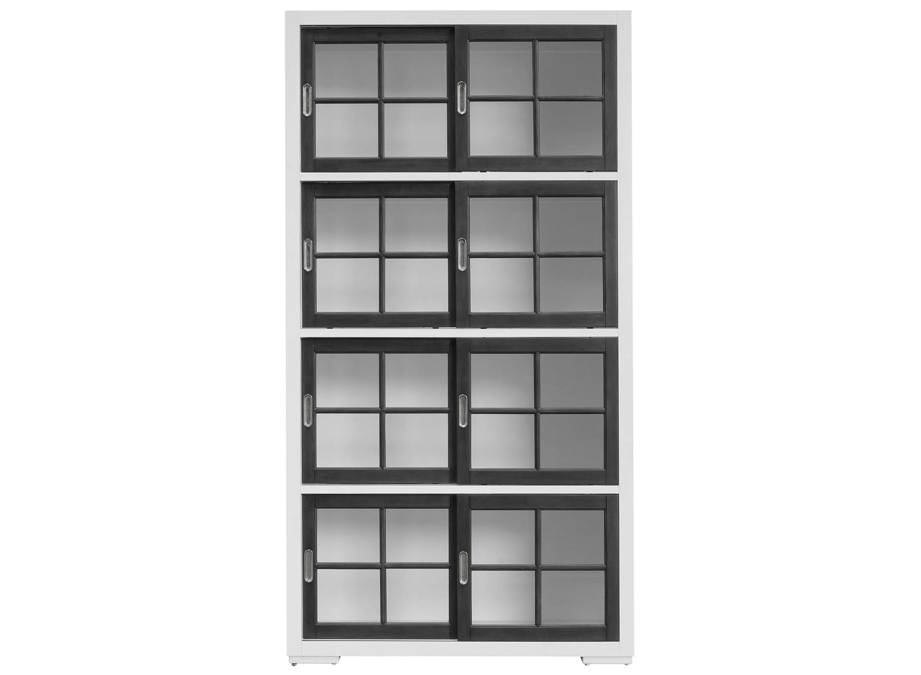 Botten 4-Shelf Sliding Door Bookcase