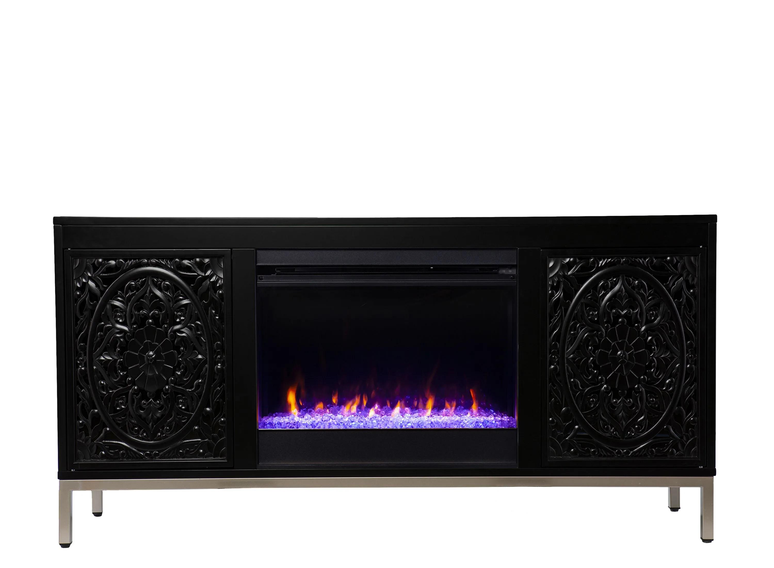 Presley Color Changing Fireplace Console