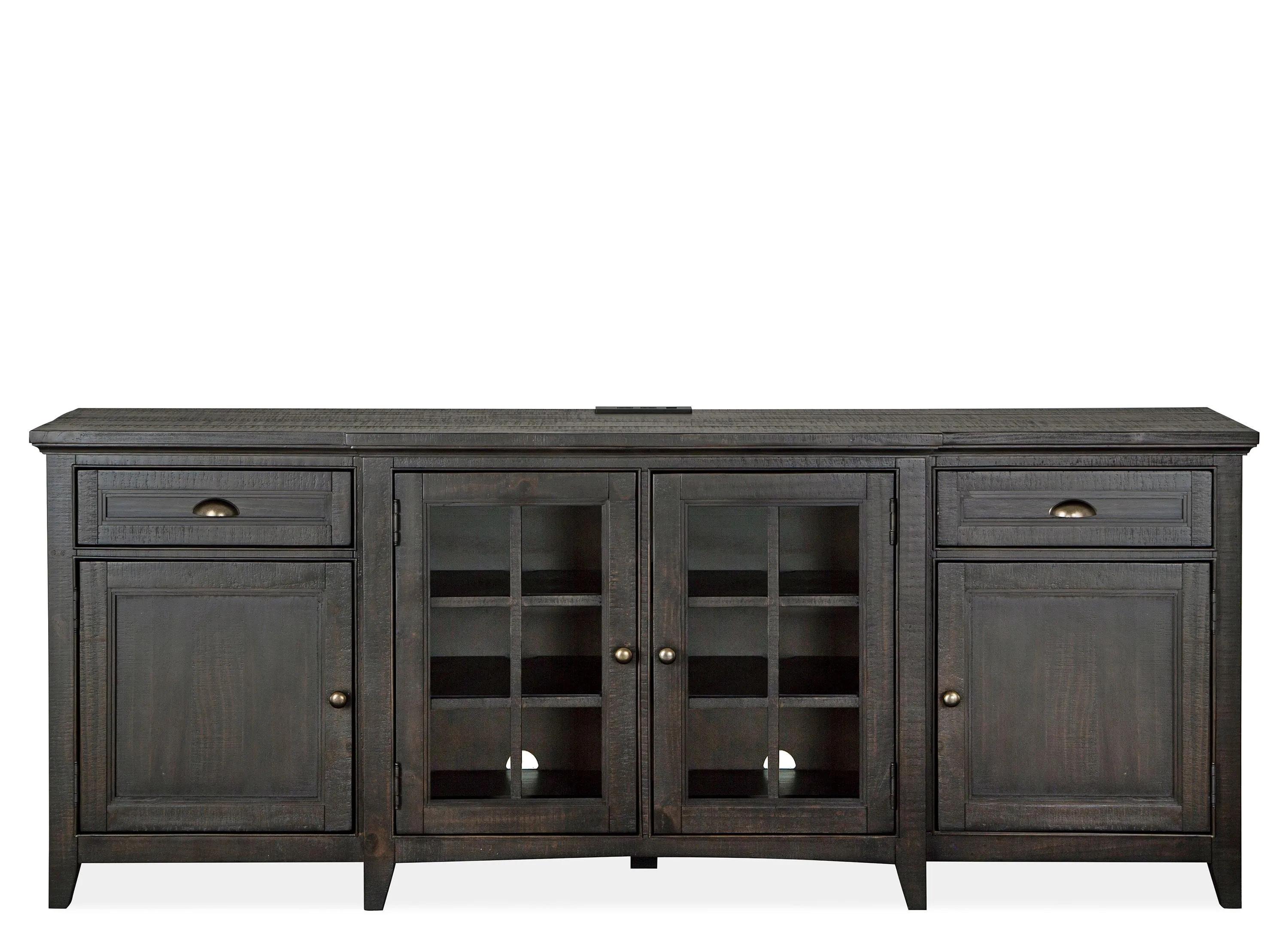 Westley Falls Graphite Wood 80" Console