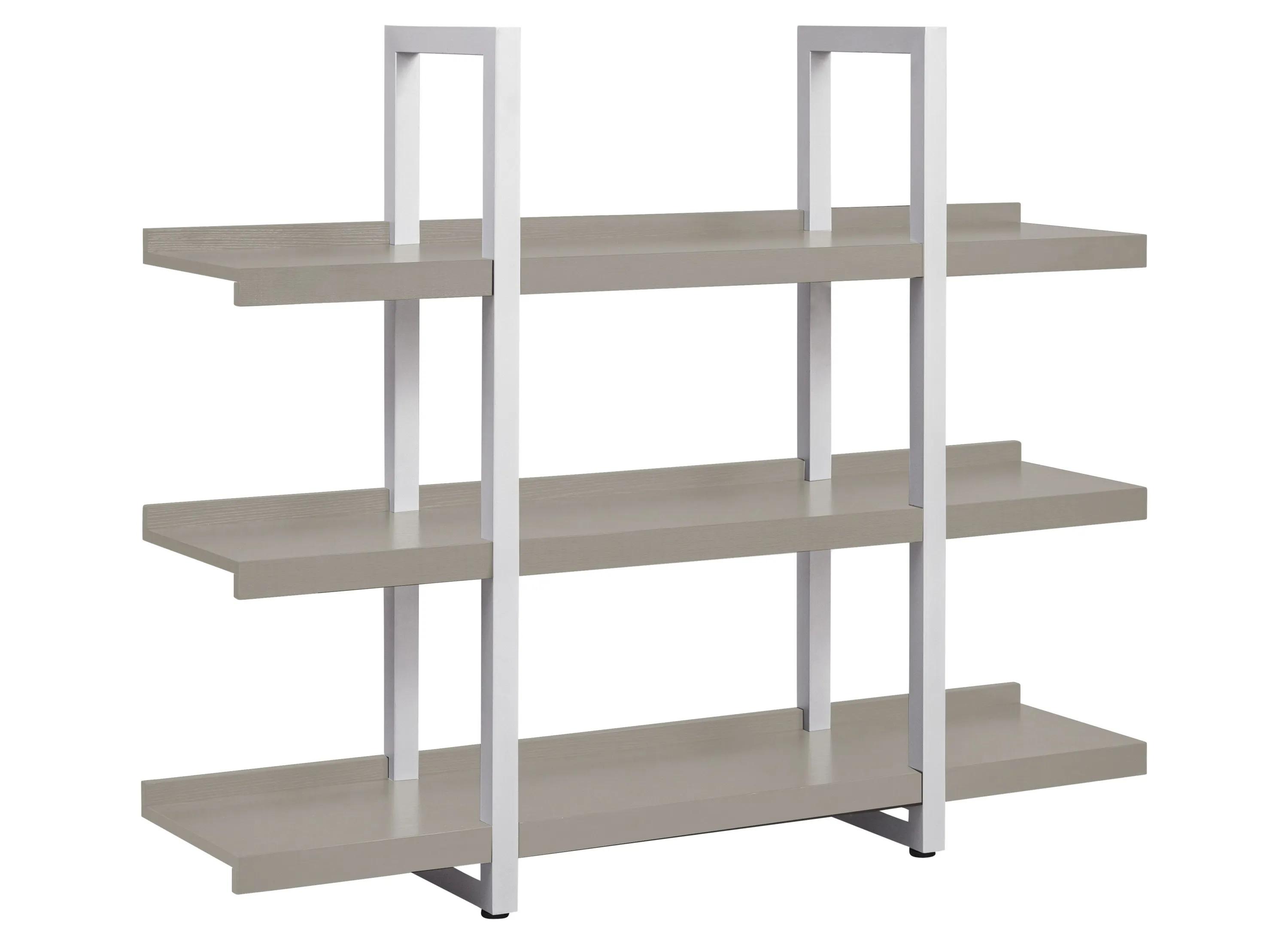 Kristoff Wide 3-Shelf Etagere Bookcase