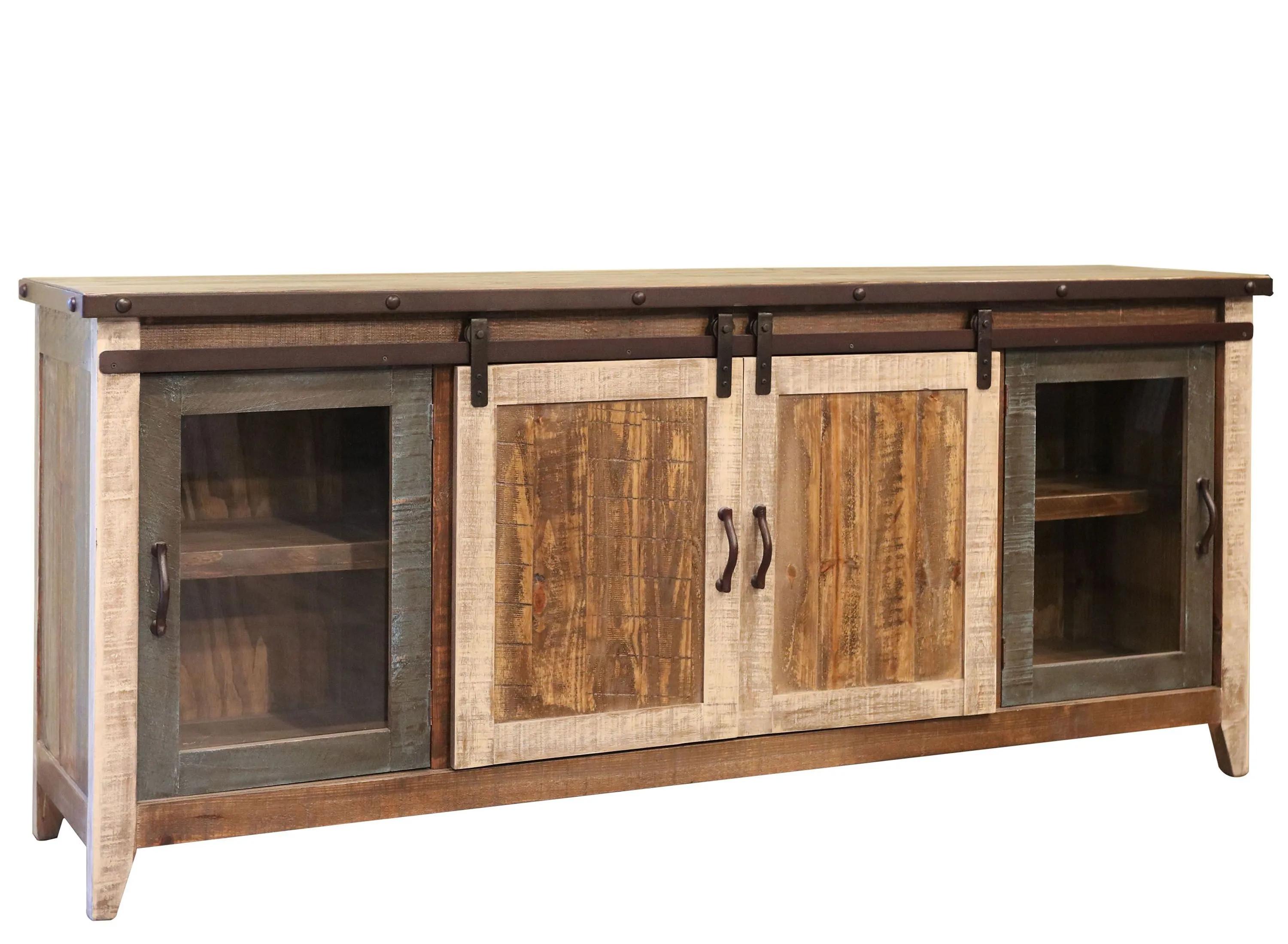 "Antique 80"" TV Console"
