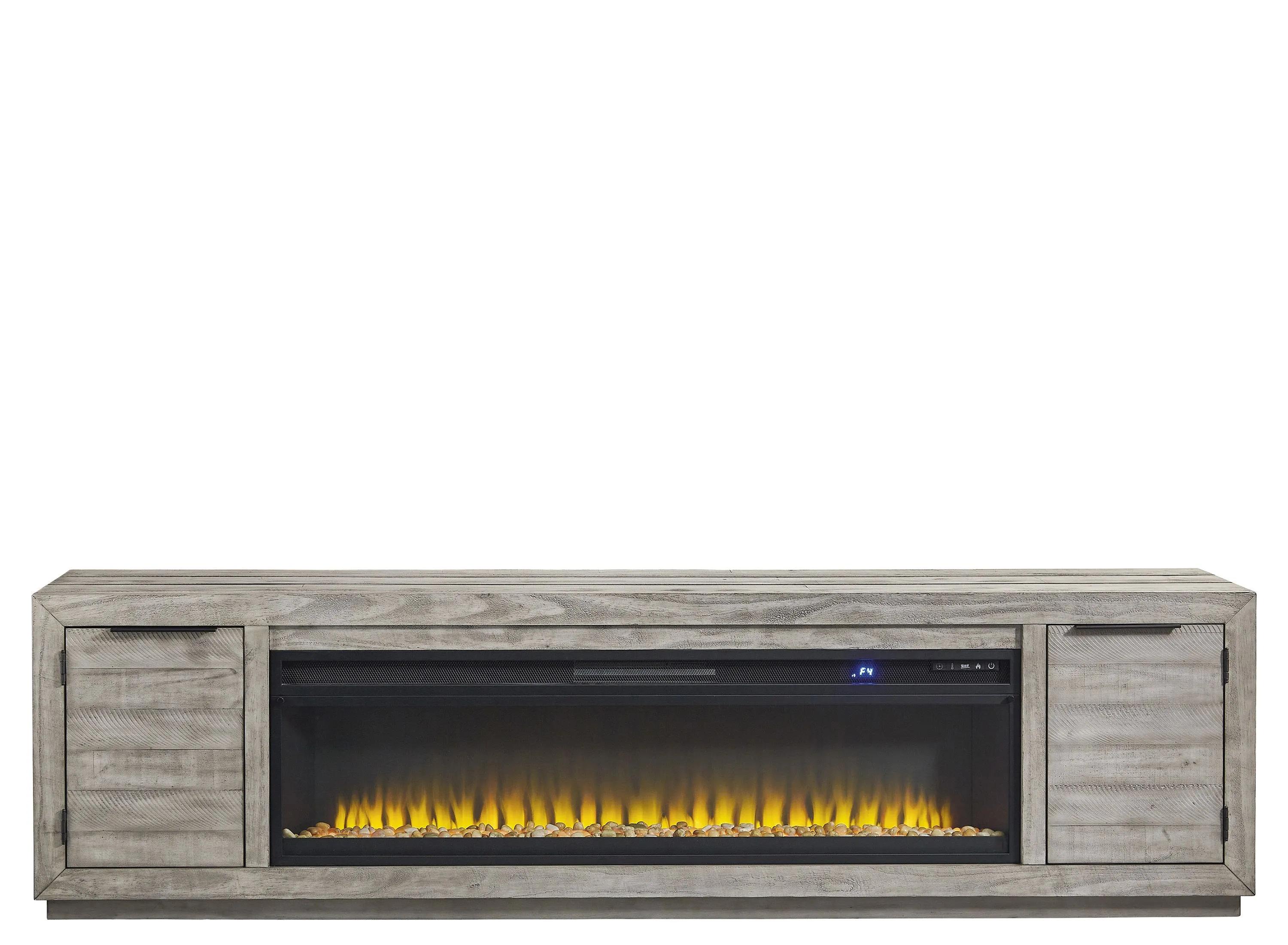 Naydell 92 TV Stand Fireplace