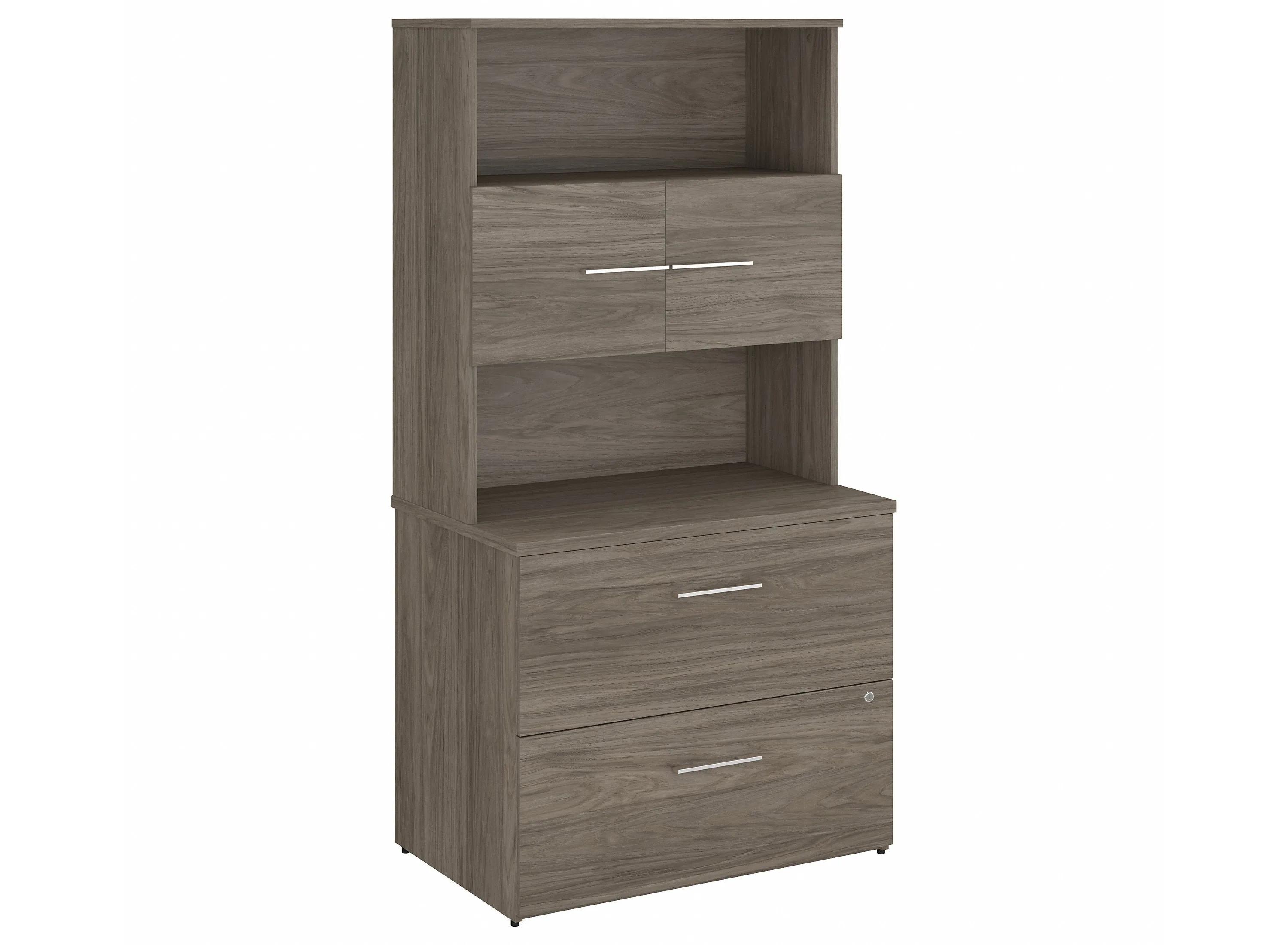 Office 500 36W 2 Drawer File Cabinet & Hutch