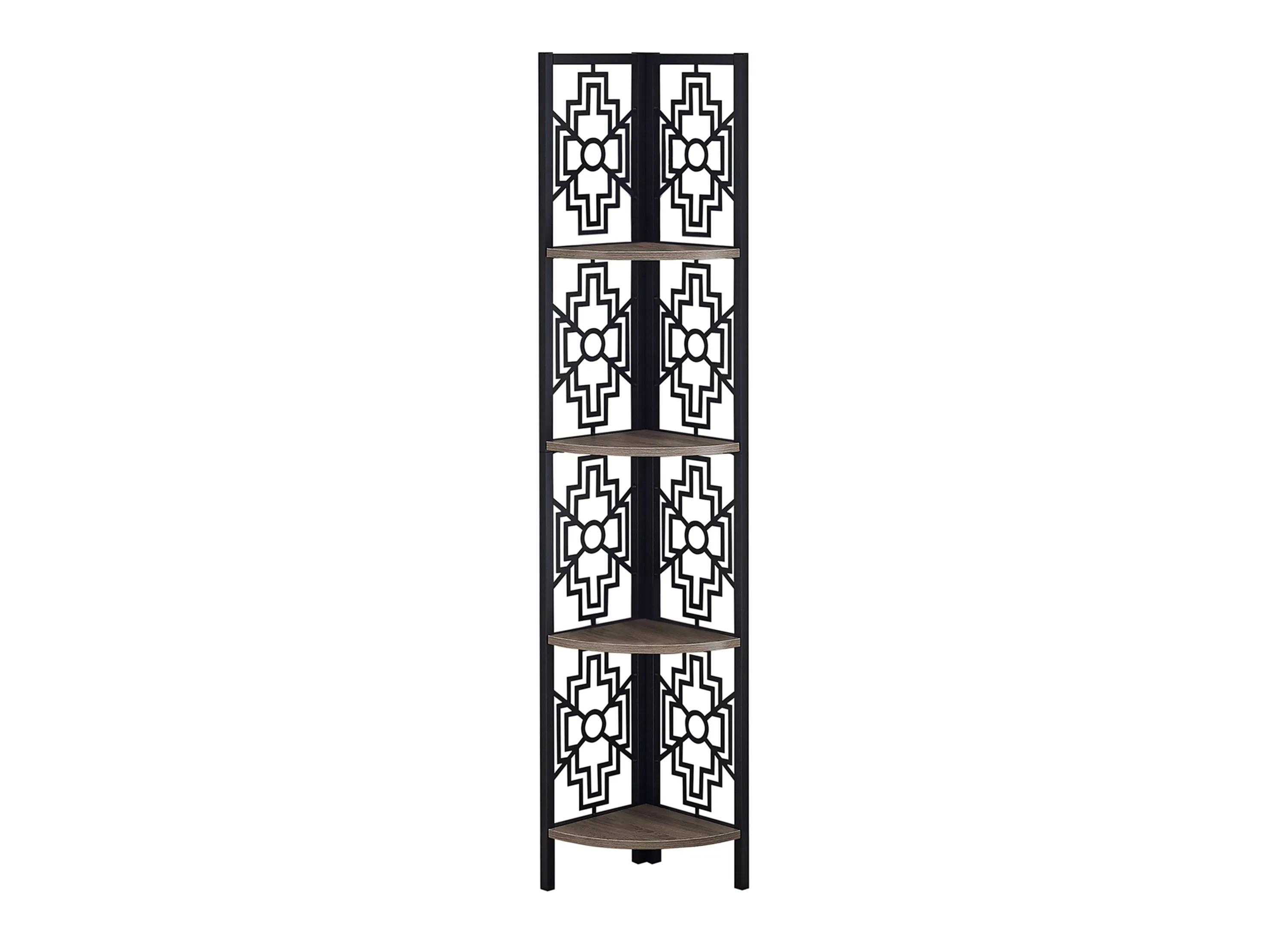 Noe Metal Corner Bookcase