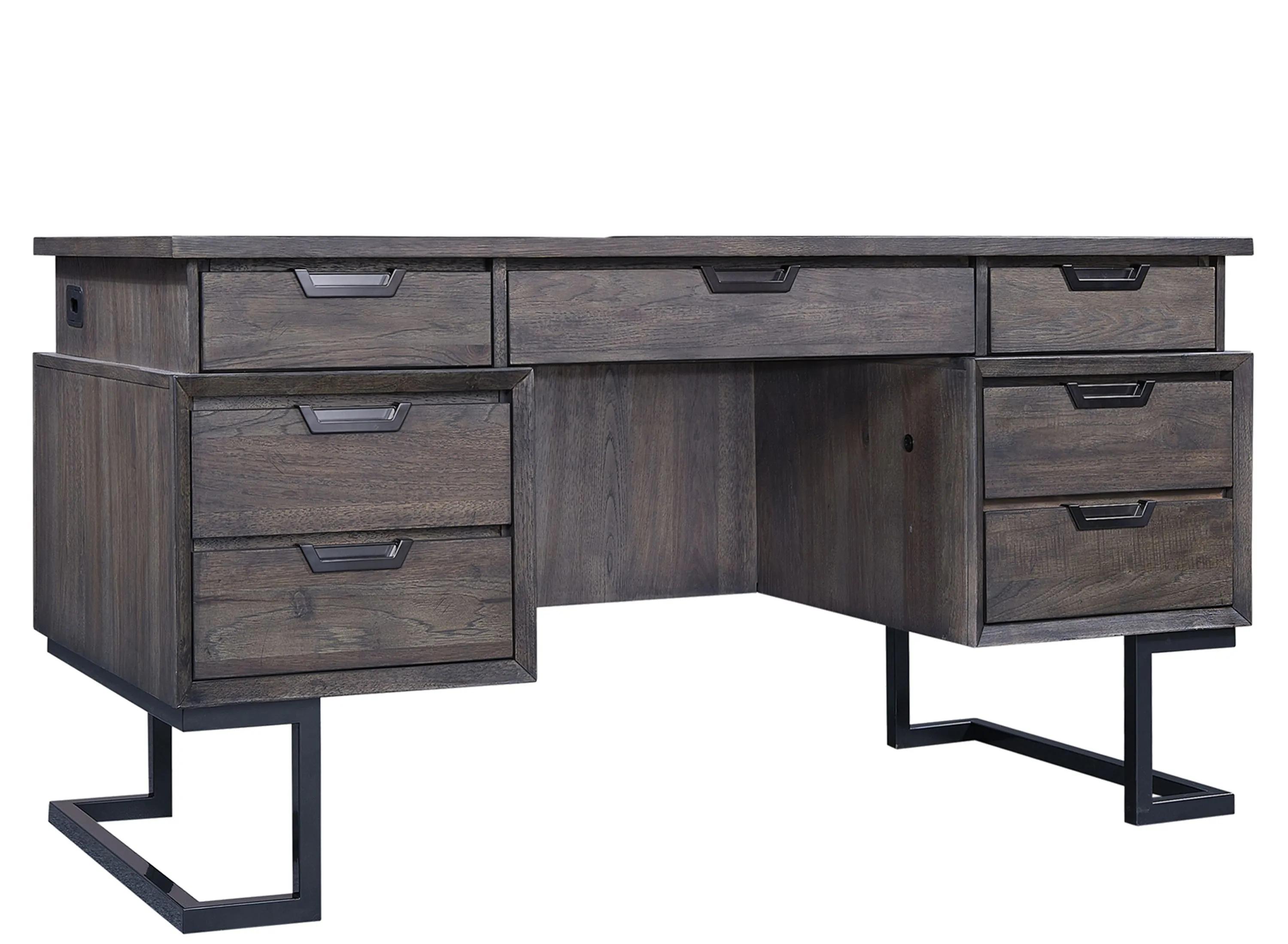 Harper Point Fossil 66" Executive Desk