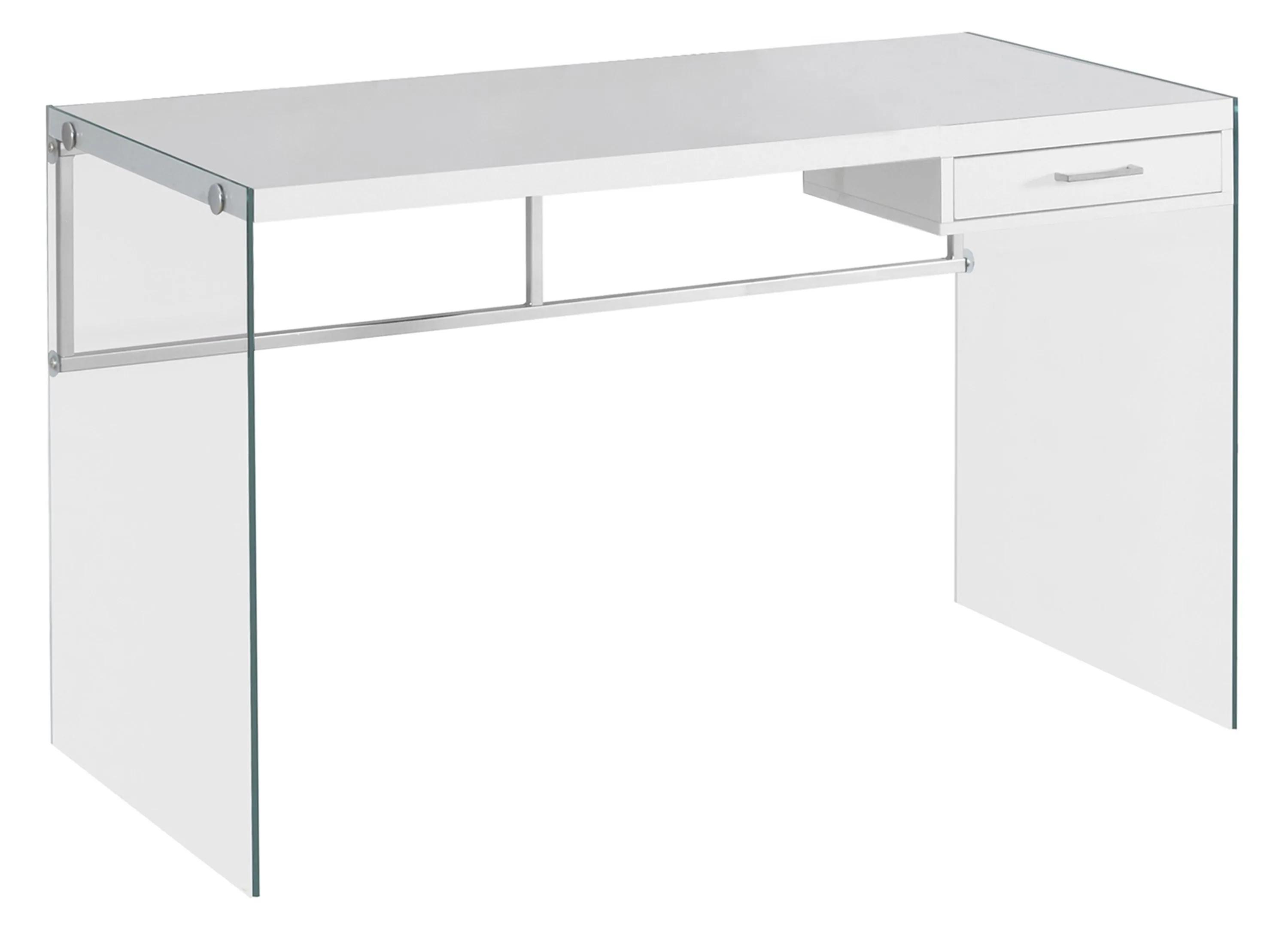 Barnabus Computer Desk with Glass Panels