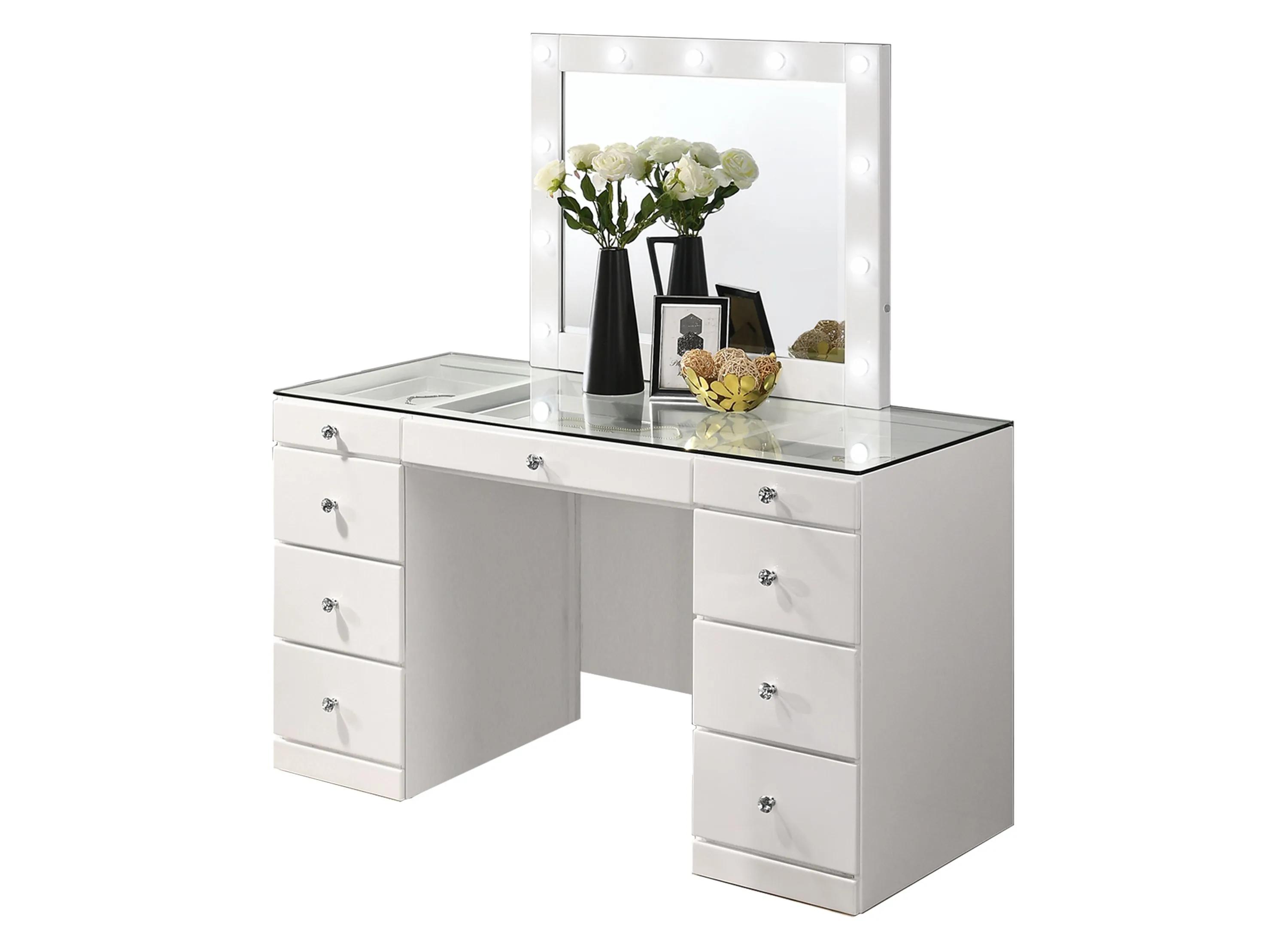 Diem Large Vanity Table w/ Mirror