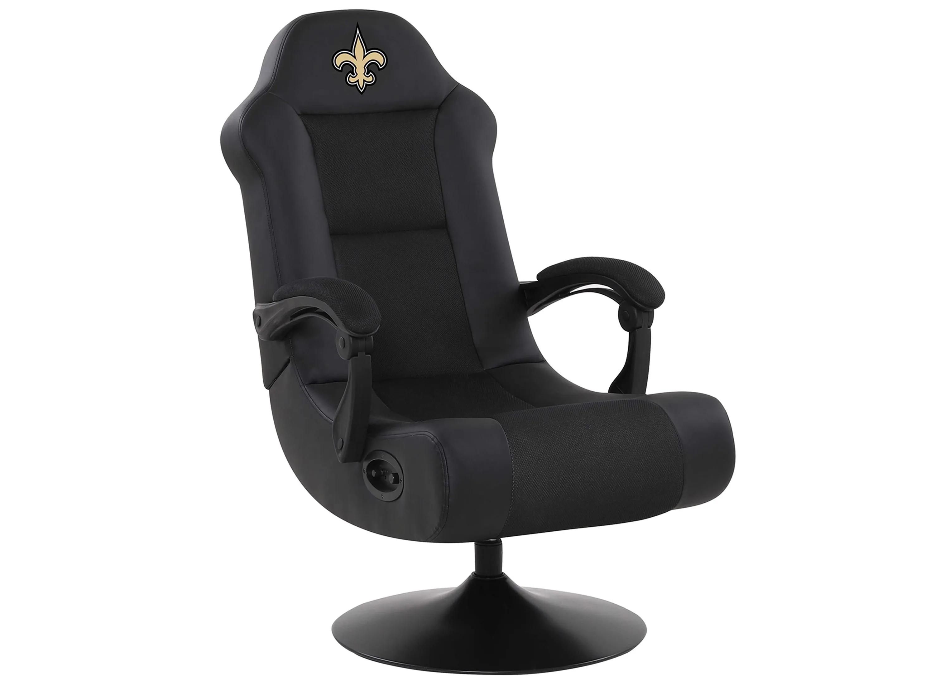 Imperial Black New Orleans Saints Ultra Game Chair