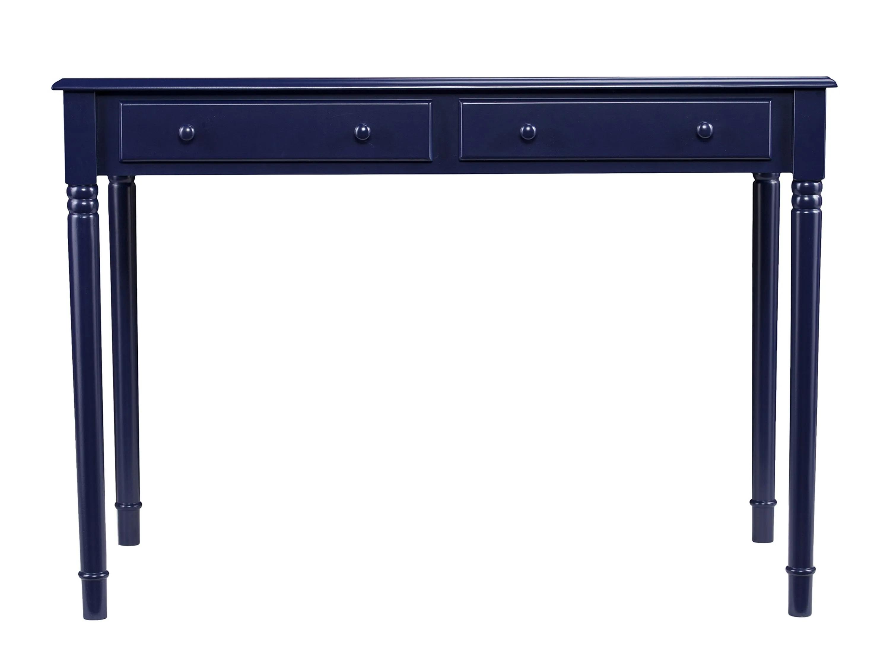 Sharlene Navy 2-Drawer Writing Desk