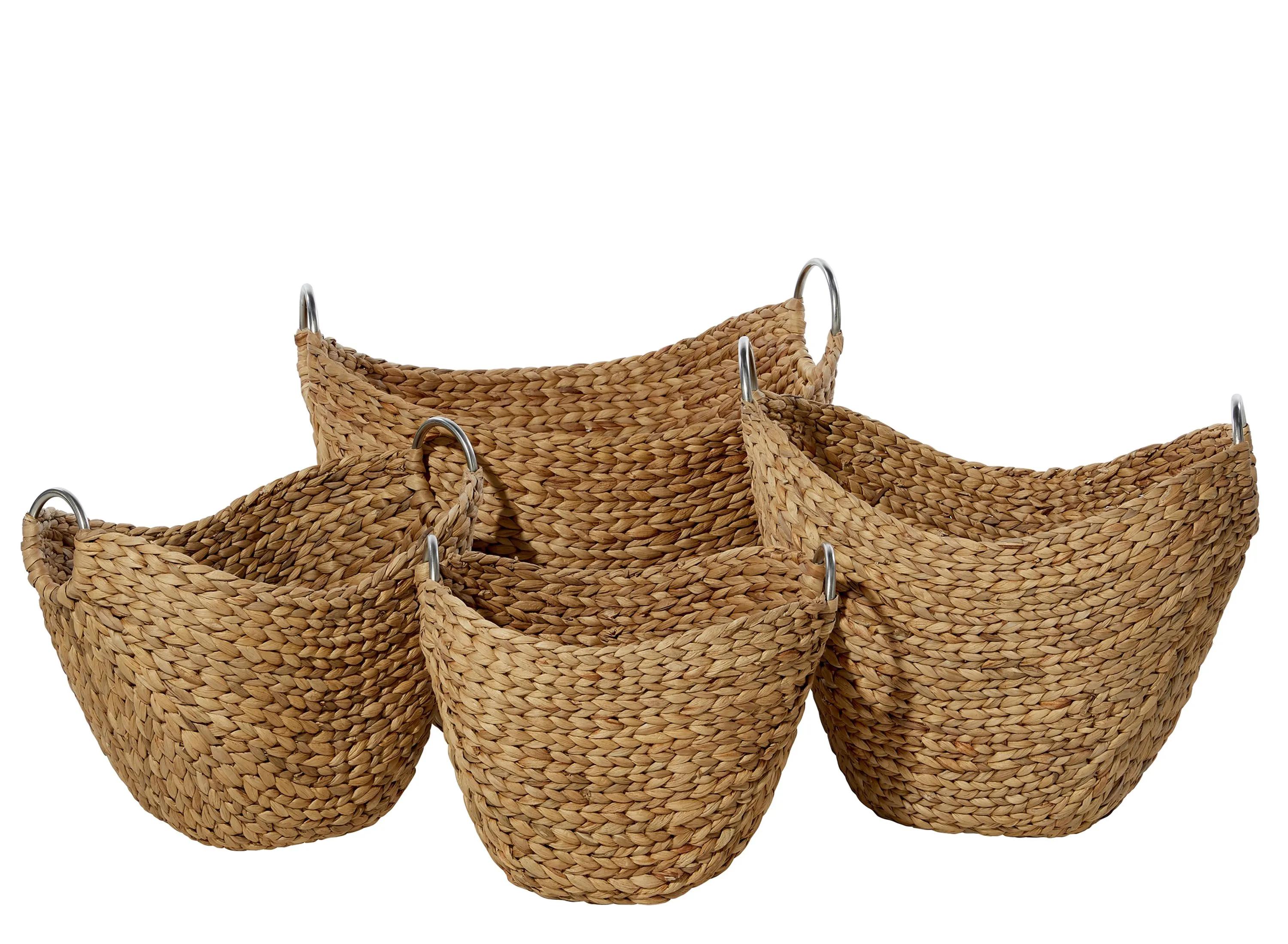 Ivy Collection Seagrass Storage Baskets - Set of 4