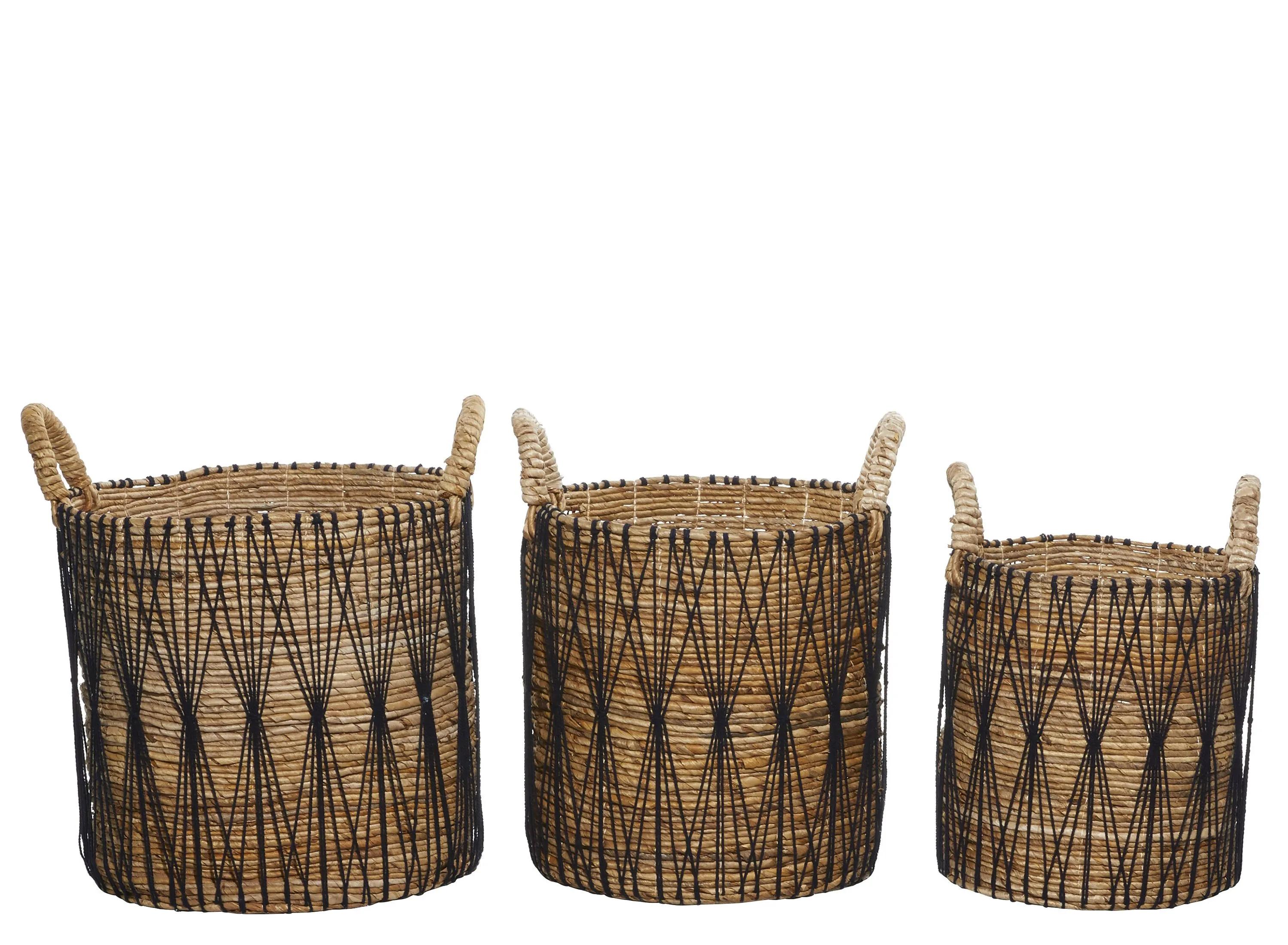 Ivy Collection Astolfo Storage Baskets Set of 3