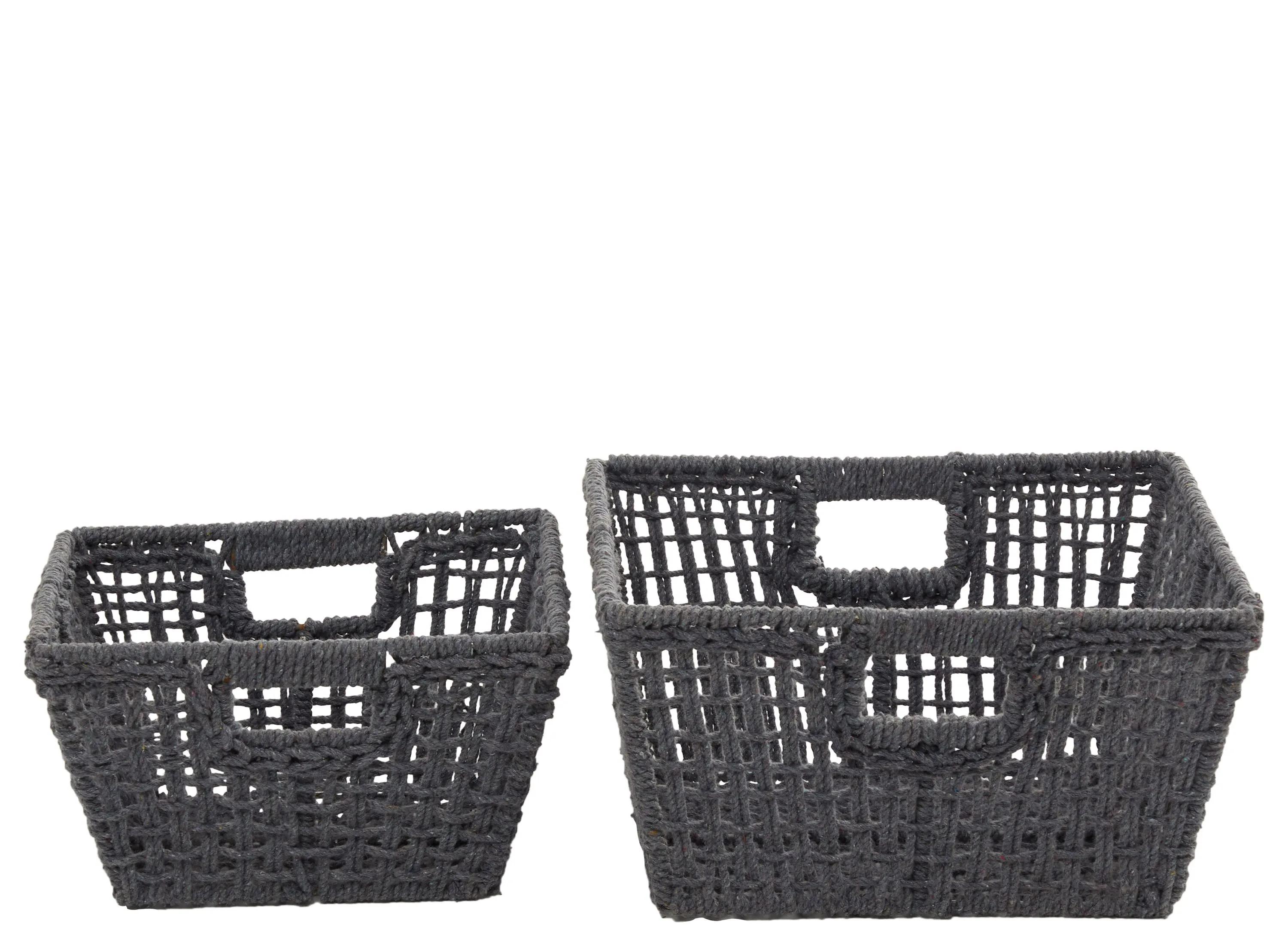 Ivy Collection Alia Storage Basket - Set of 2