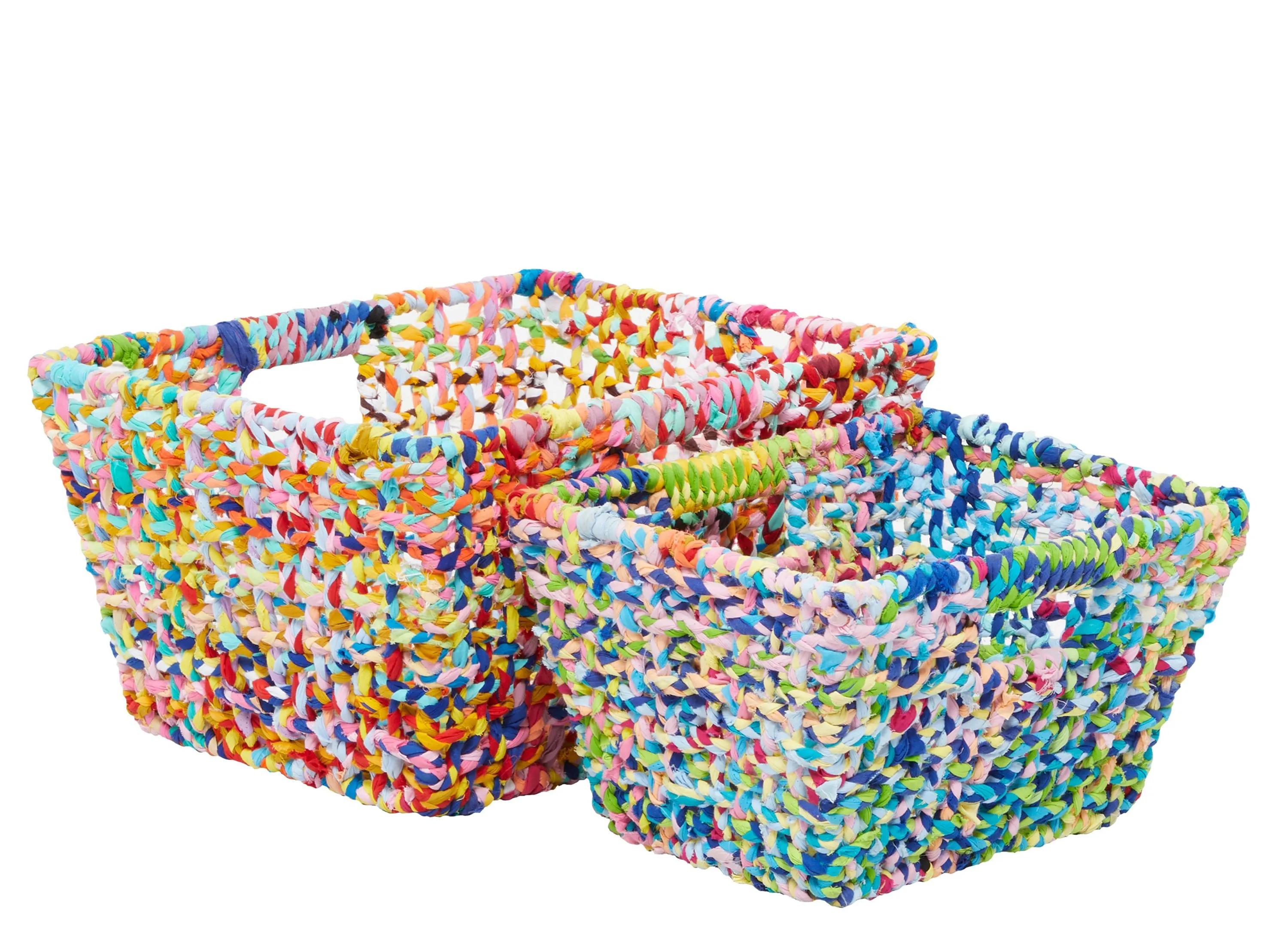 Ivy Collection Alia Storage Basket - Set of 2