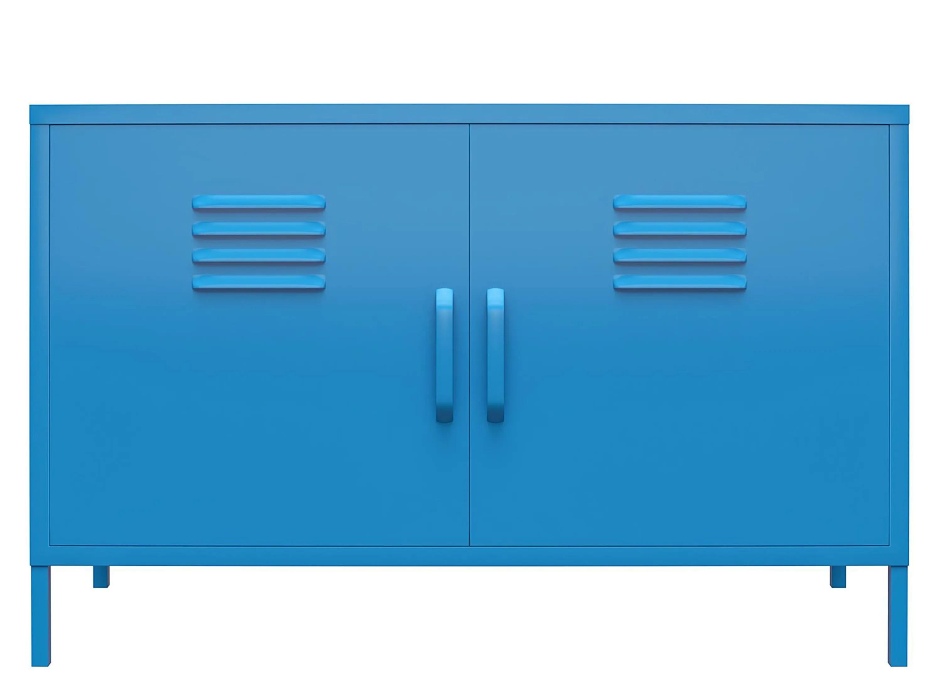 Novogratz Cache Two Door Metal Locker Accent Cabinet