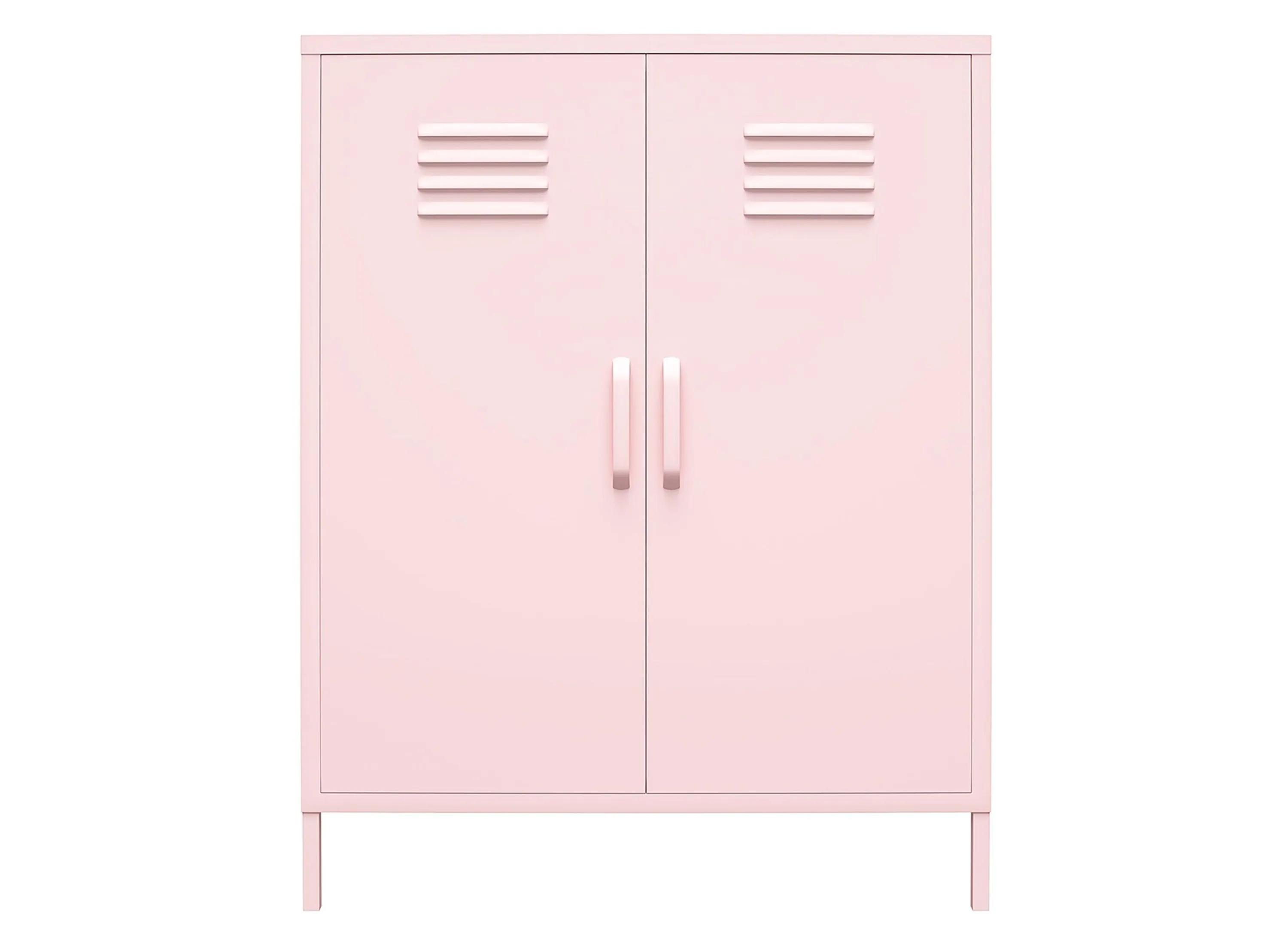 Novogratz Cache Two Door Metal Locker Storage Cabinet